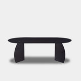 Tafel Plat Ovaal Eikenhout - Set Driehoek - Donker Eiken