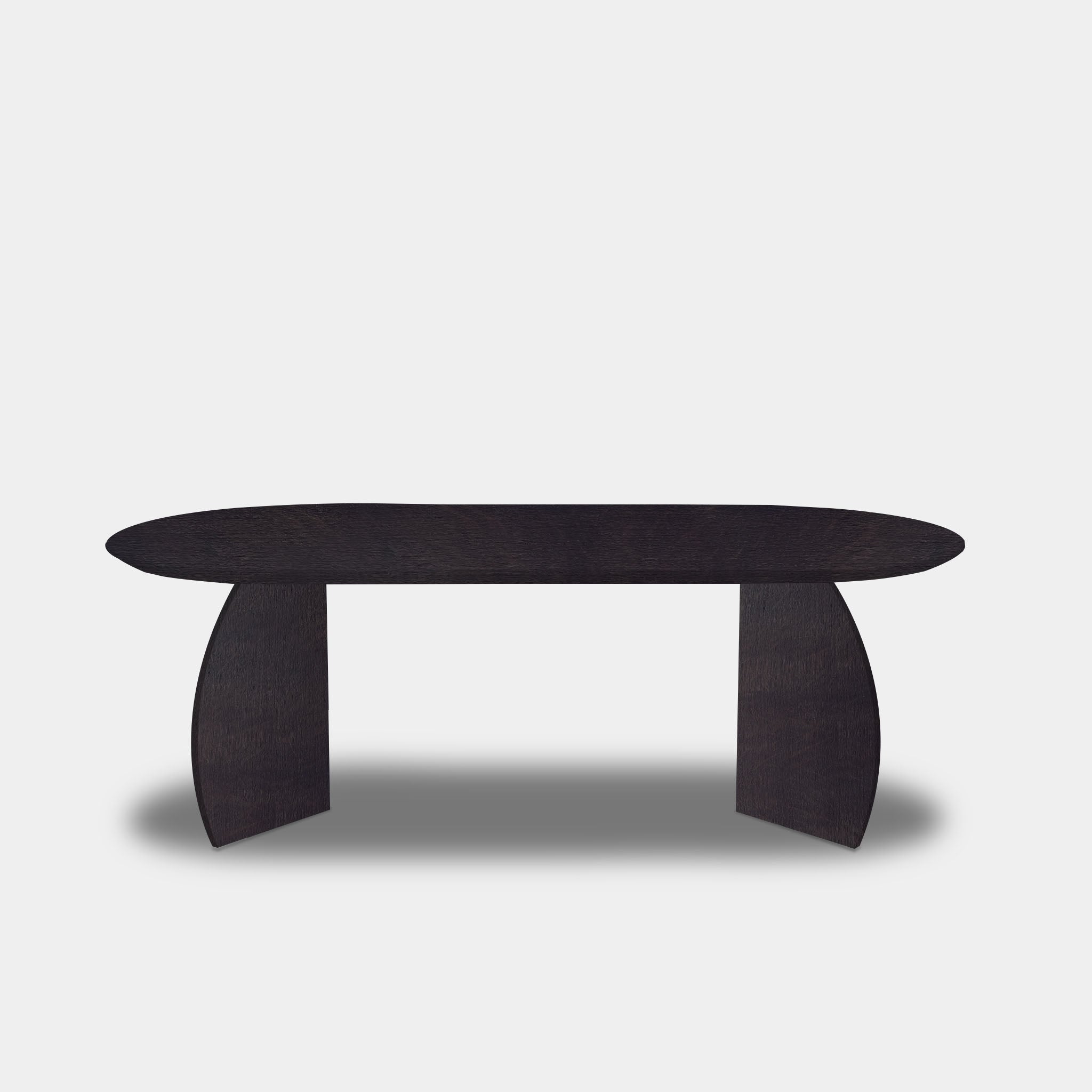 Tafel Plat Ovaal Eikenhout - Set Driehoek - Night Glow