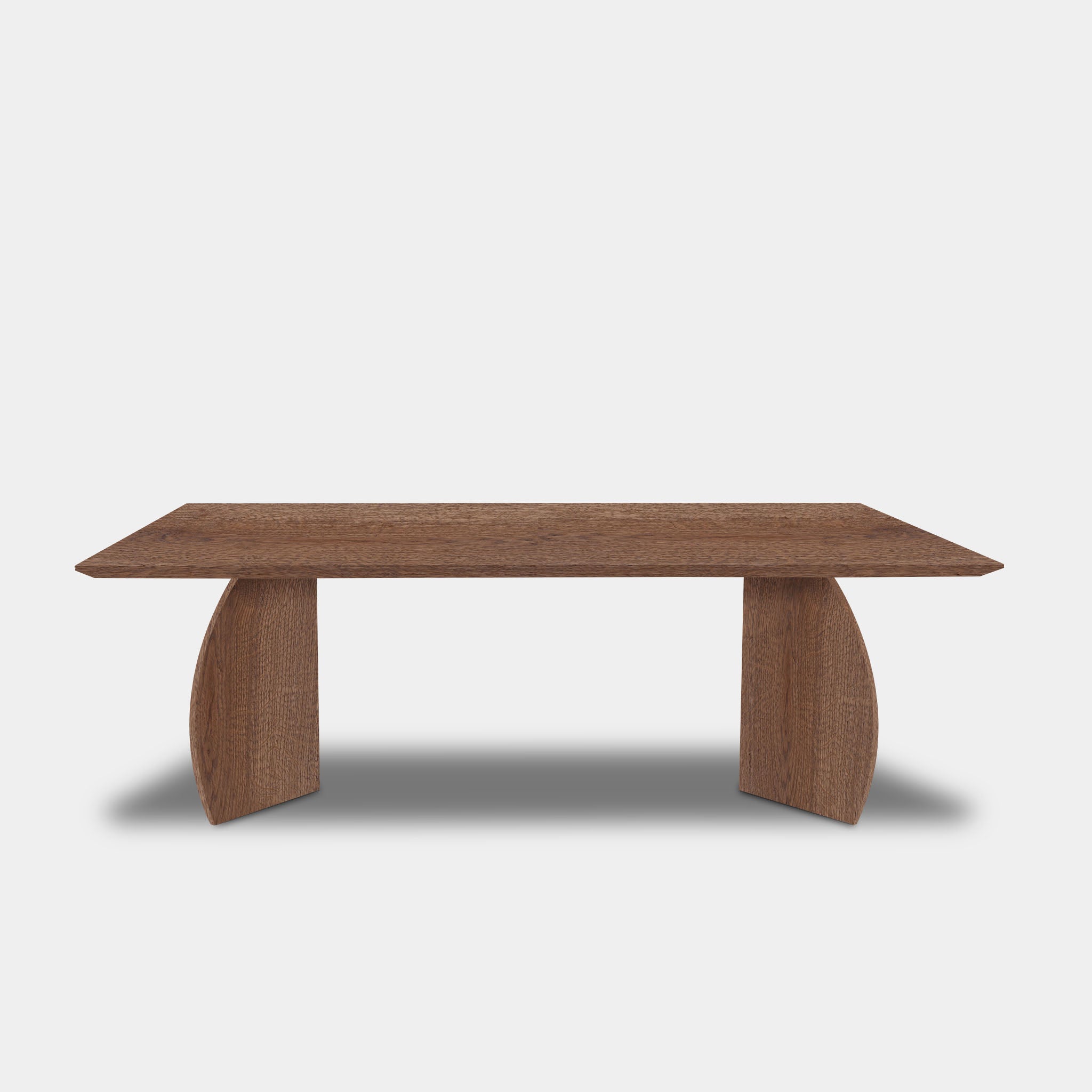 Table Rectangular Oak Wood - Triangle - Cinnamon