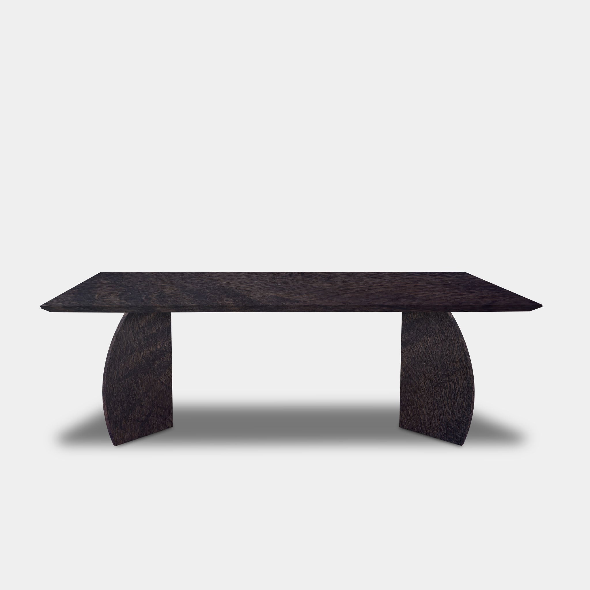 Tafel Rechthoekig Eikenhout - Driehoek - Dark Grey