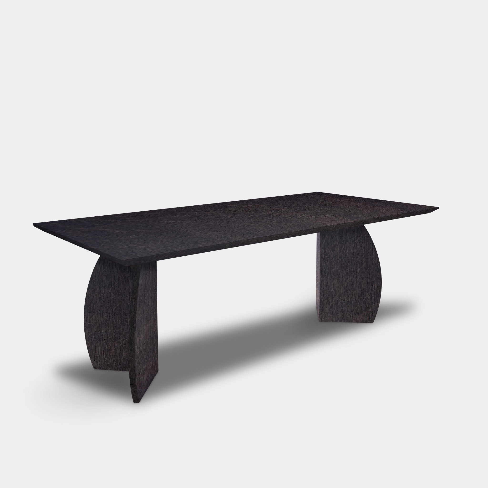 Table Rectangular Oak Wood - Triangle - Night Glow