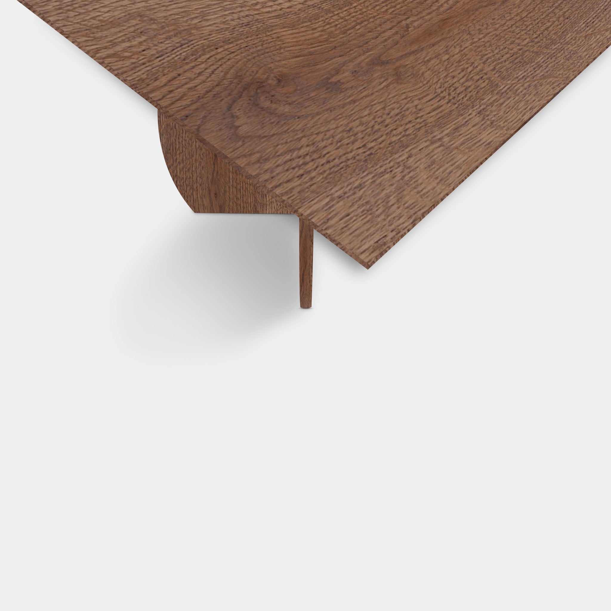 Table Rectangular Oak Wood - Triangle - Cinnamon