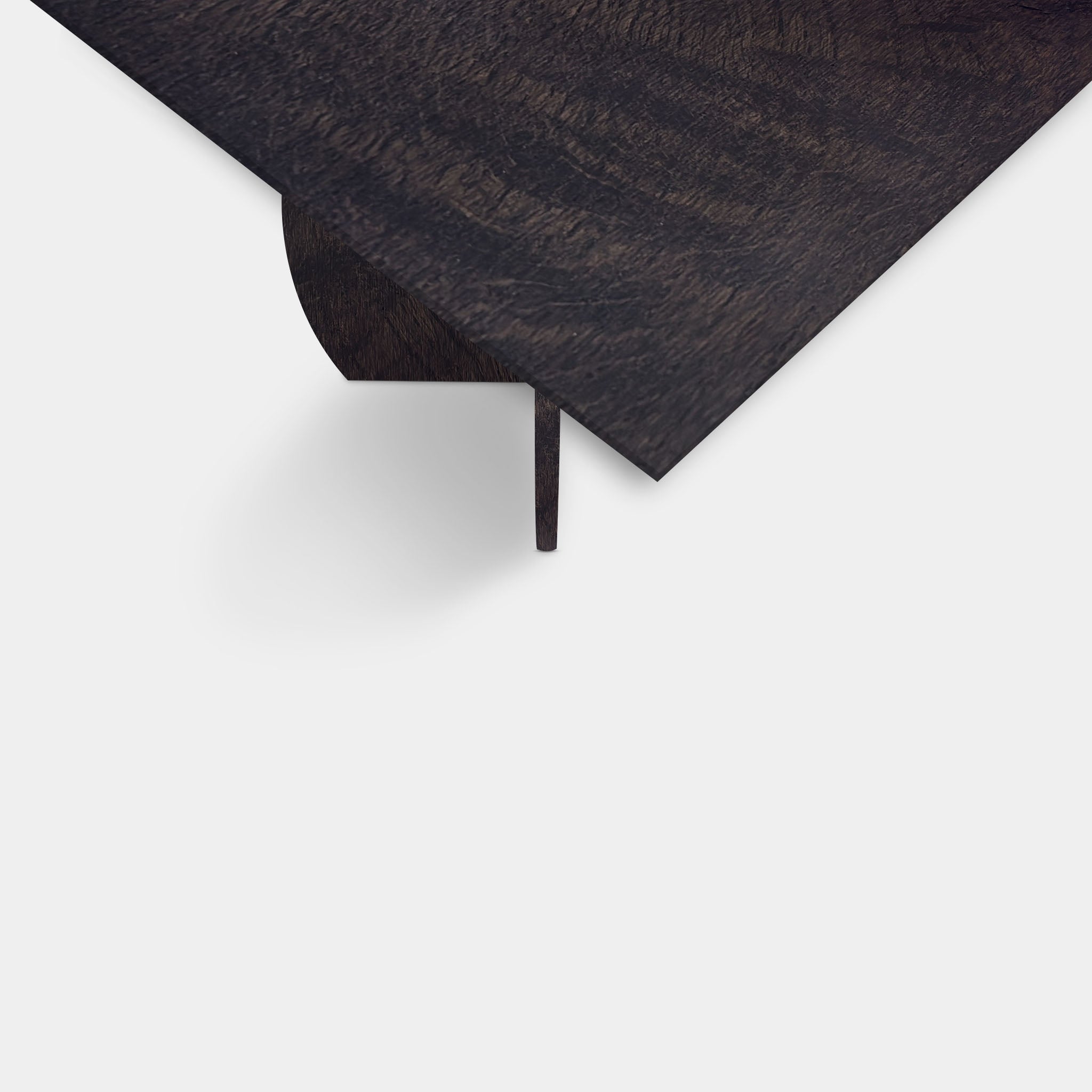 Tafel Rechthoekig Eikenhout - Driehoek - Dark Grey