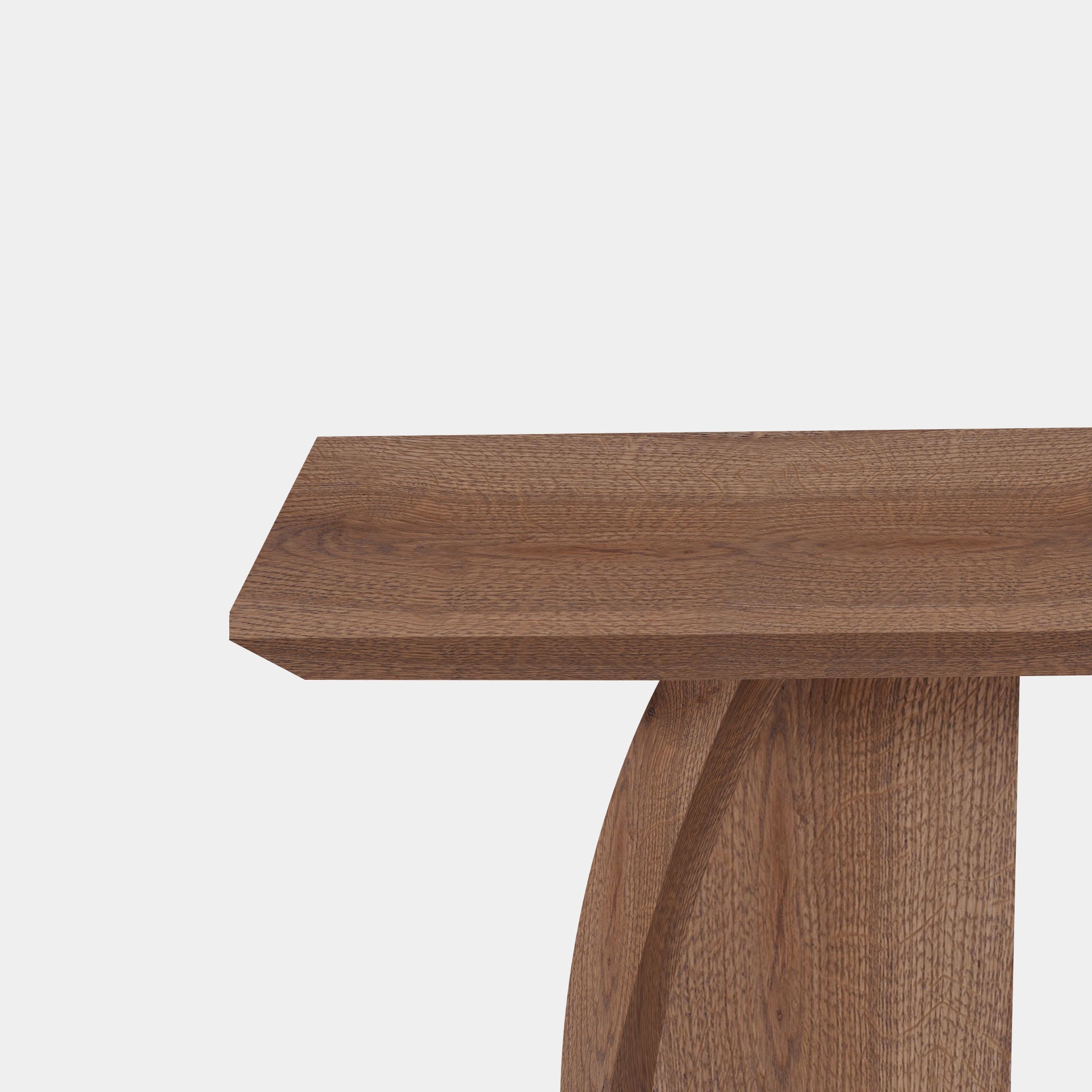 Table Rectangular Oak Wood - Triangle - Cinnamon