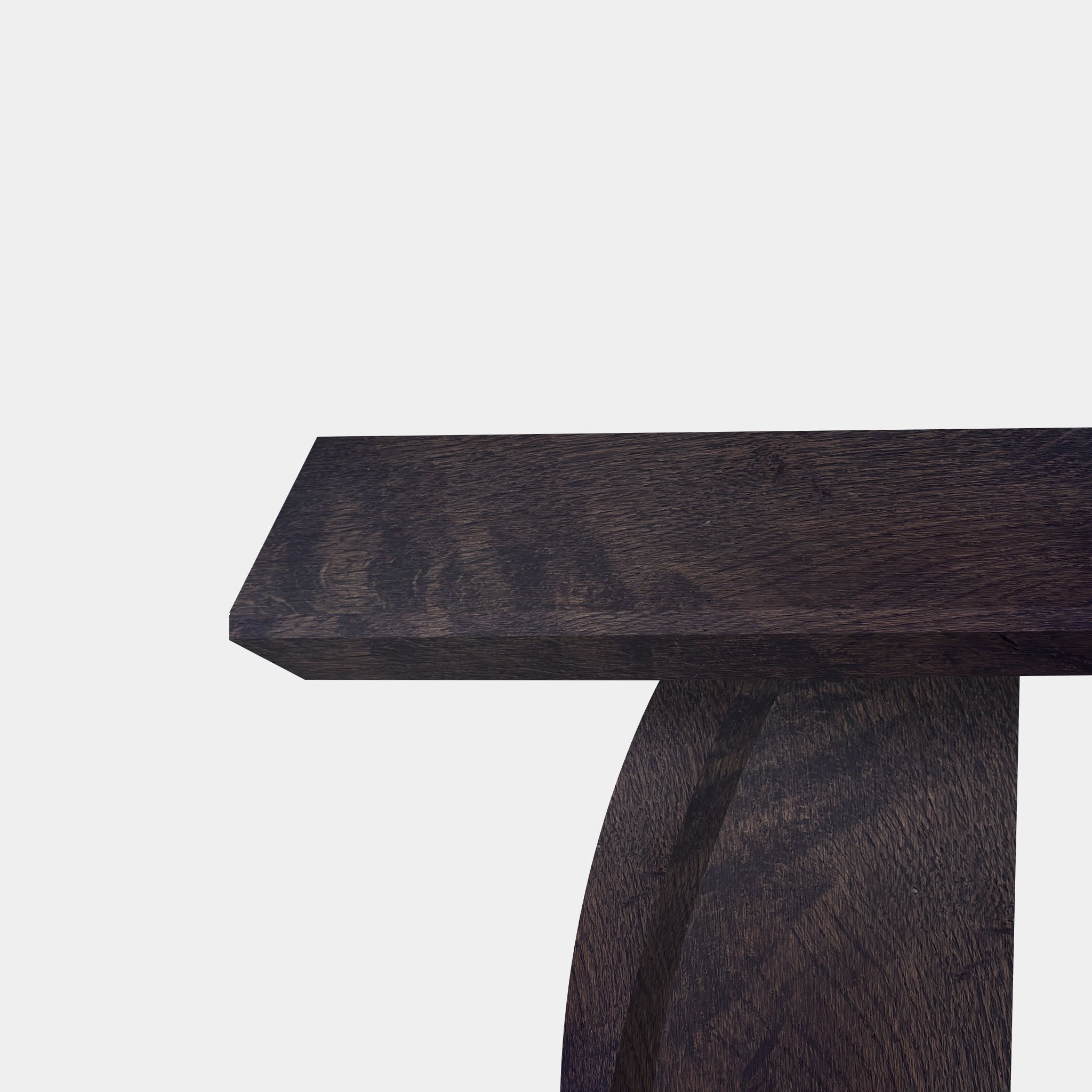 Tafel Rechthoekig Eikenhout - Driehoek - Dark Grey