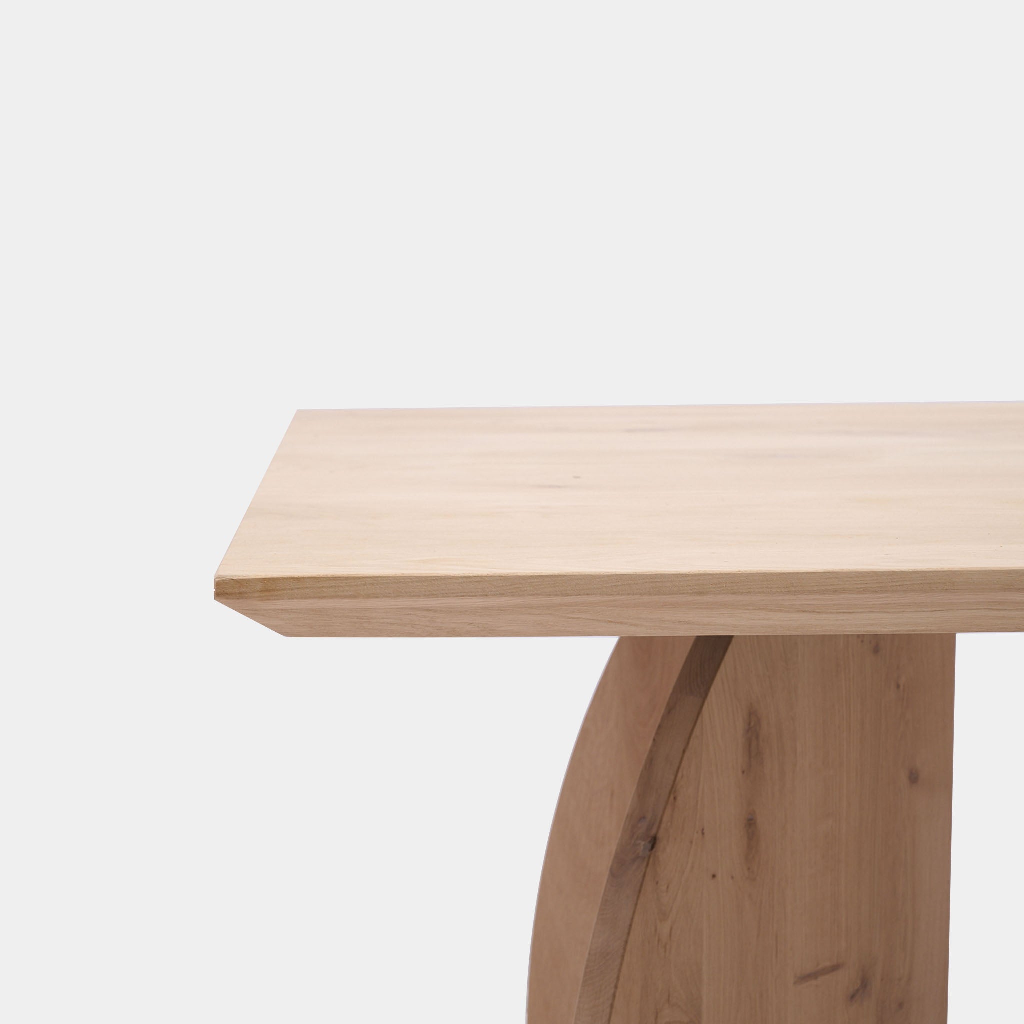 Tafel Rechthoekig Eikenhout - Driehoek - Onbehandeld
