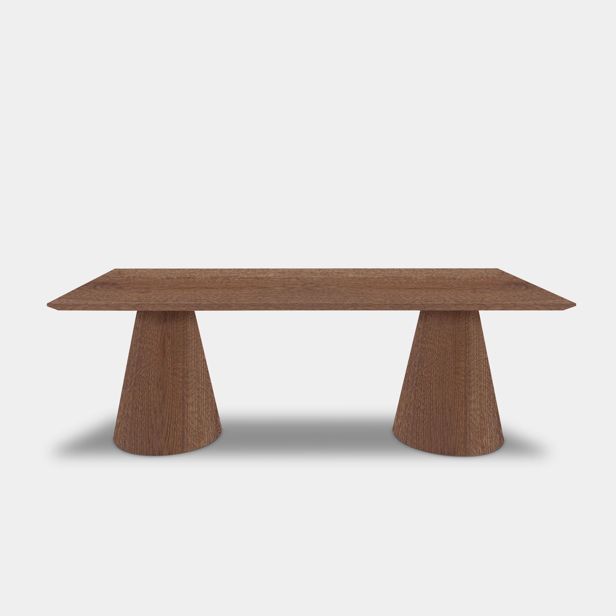 Table Rectangular Oak - Conical Leg - Cinnamon