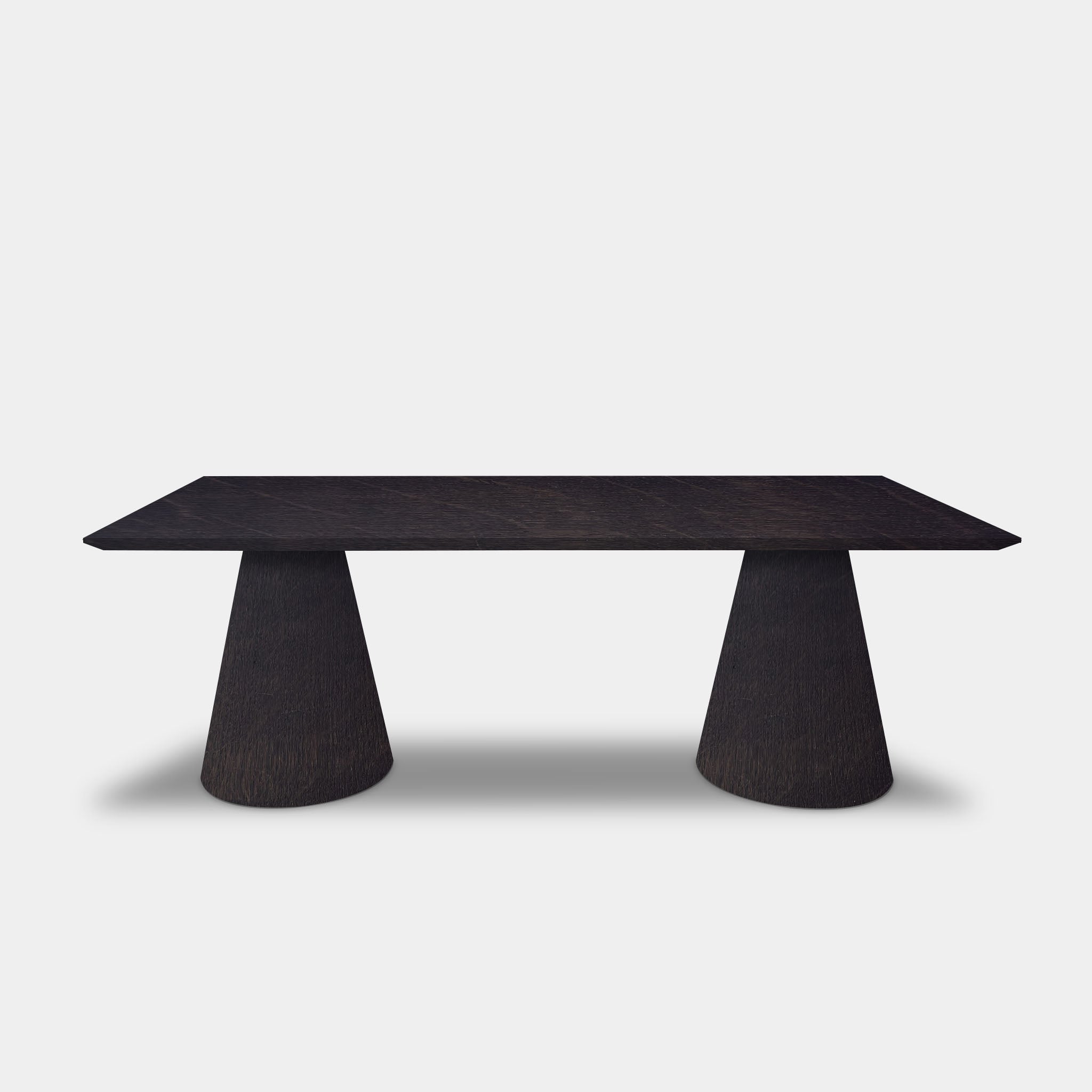 Table Rectangular Oak - Conical Leg - Night Glow