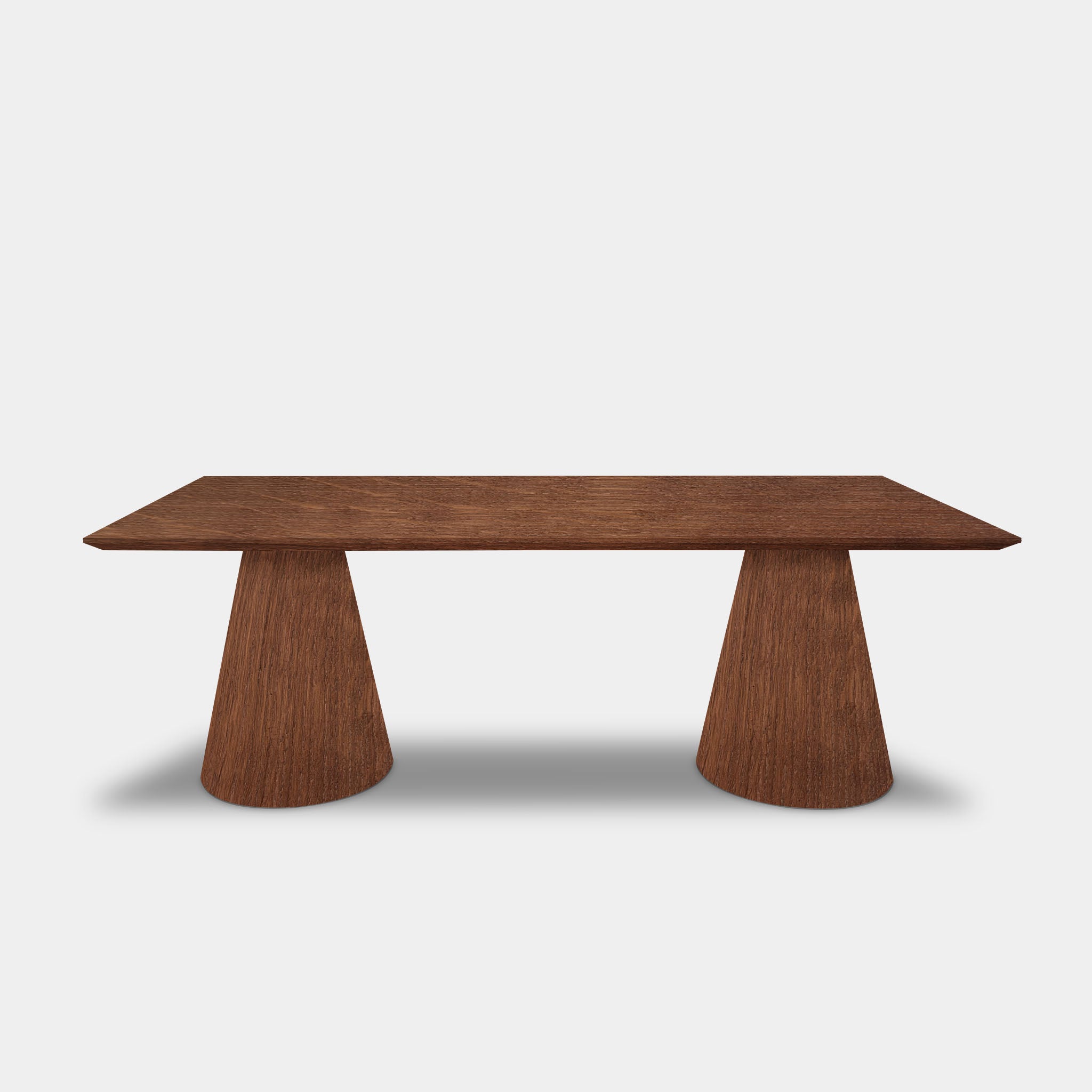 Tafel Rechthoekig Eikenhout - Kegelpoot - Toscane 102