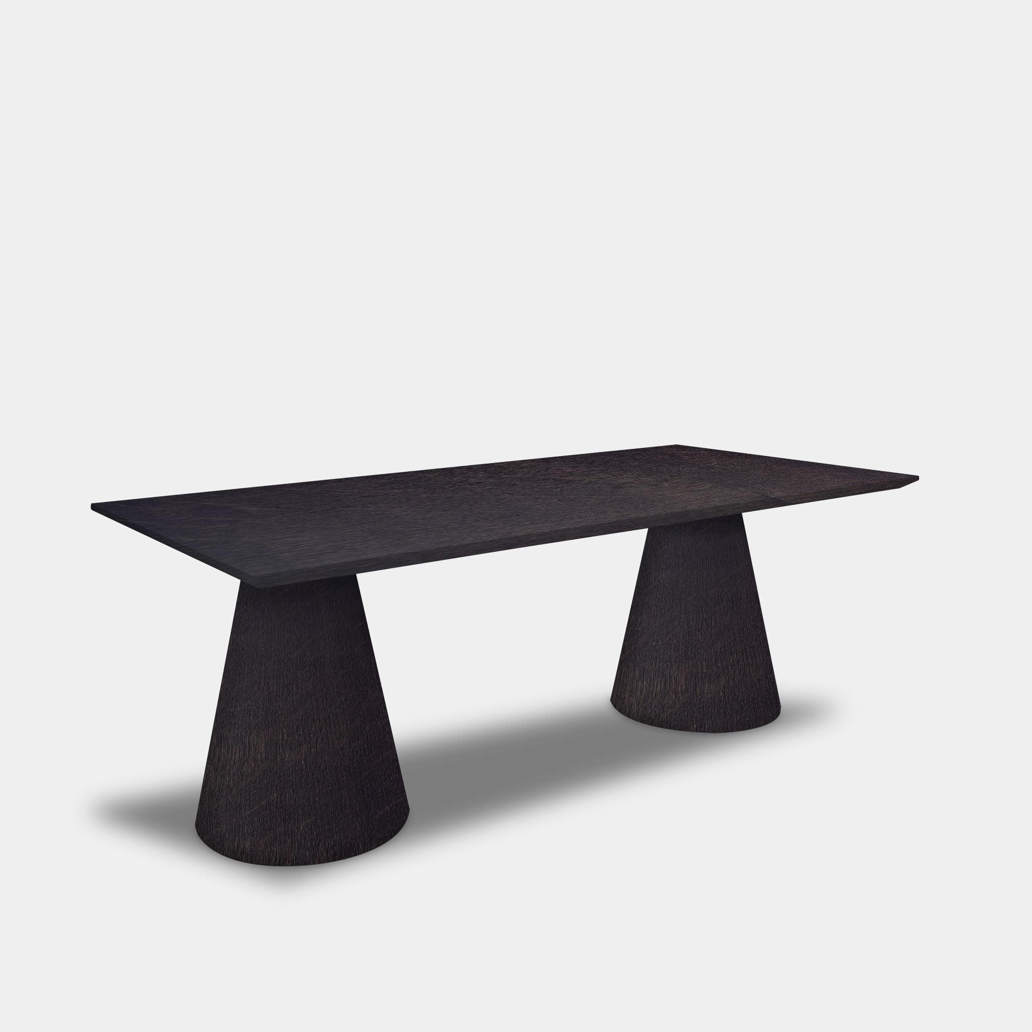 Table Rectangular Oak - Conical Leg - Night Glow