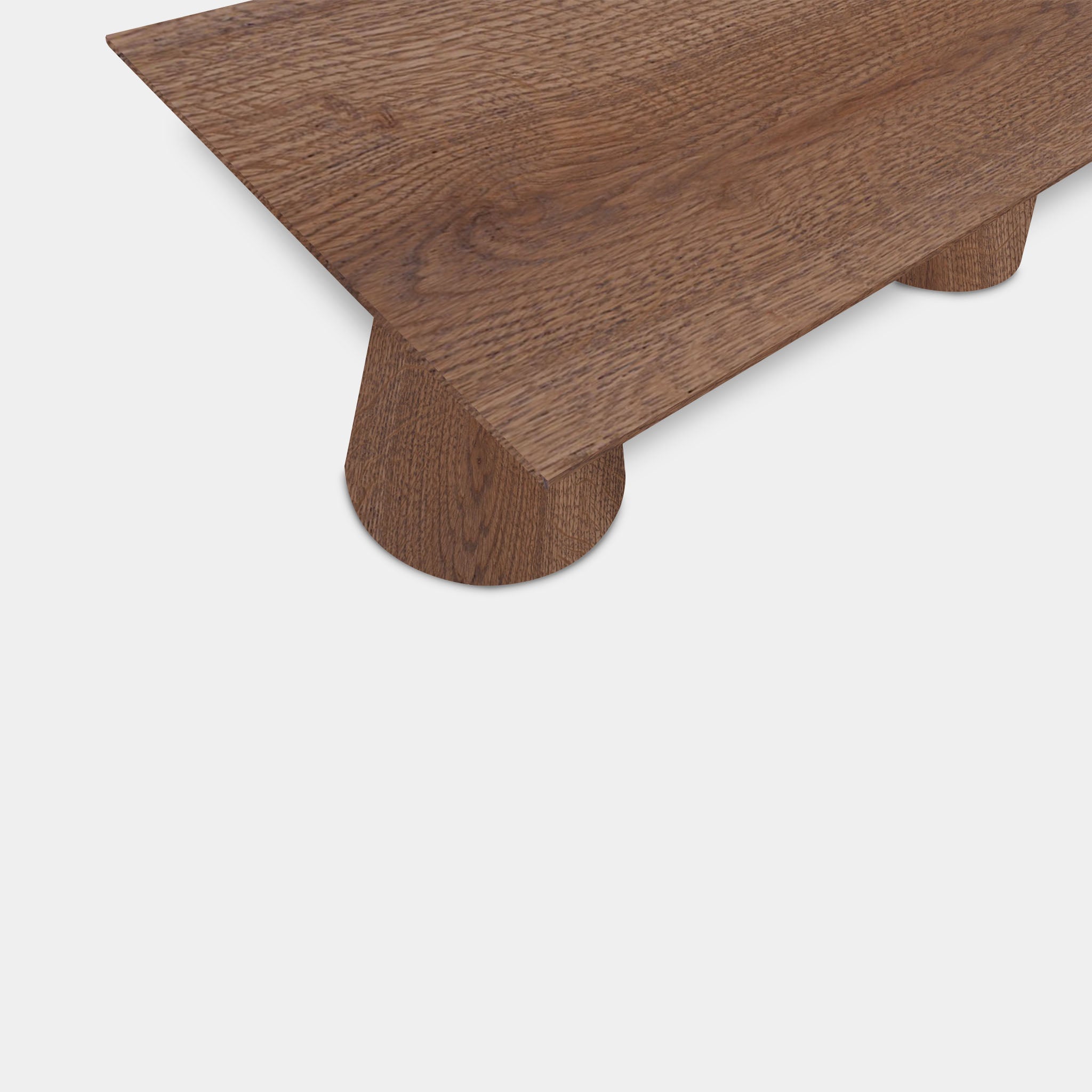 Table Rectangular Oak - Conical Leg - Cinnamon