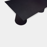 Table rectangulaire en chêne - Pied conique - Chêne foncé