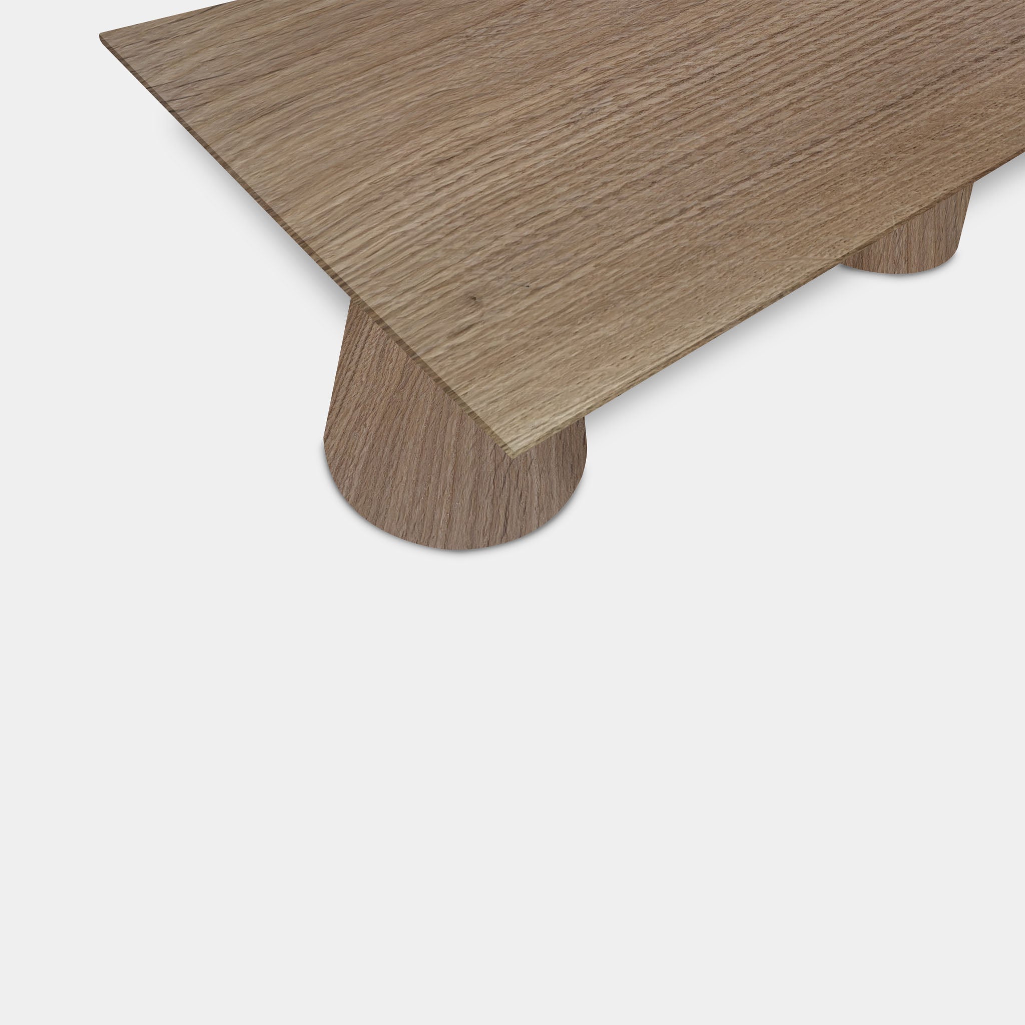 Tafel Rechthoekig Eikenhout - Kegelpoot - Pura Natura