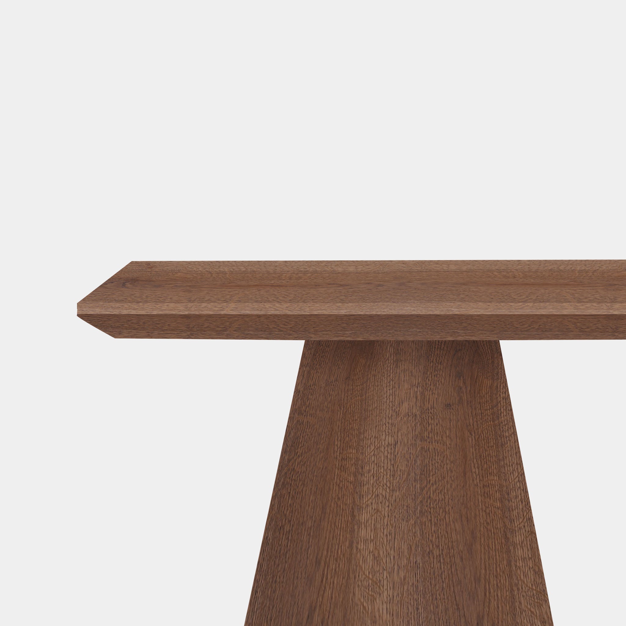 Table Rectangular Oak - Conical Leg - Cinnamon