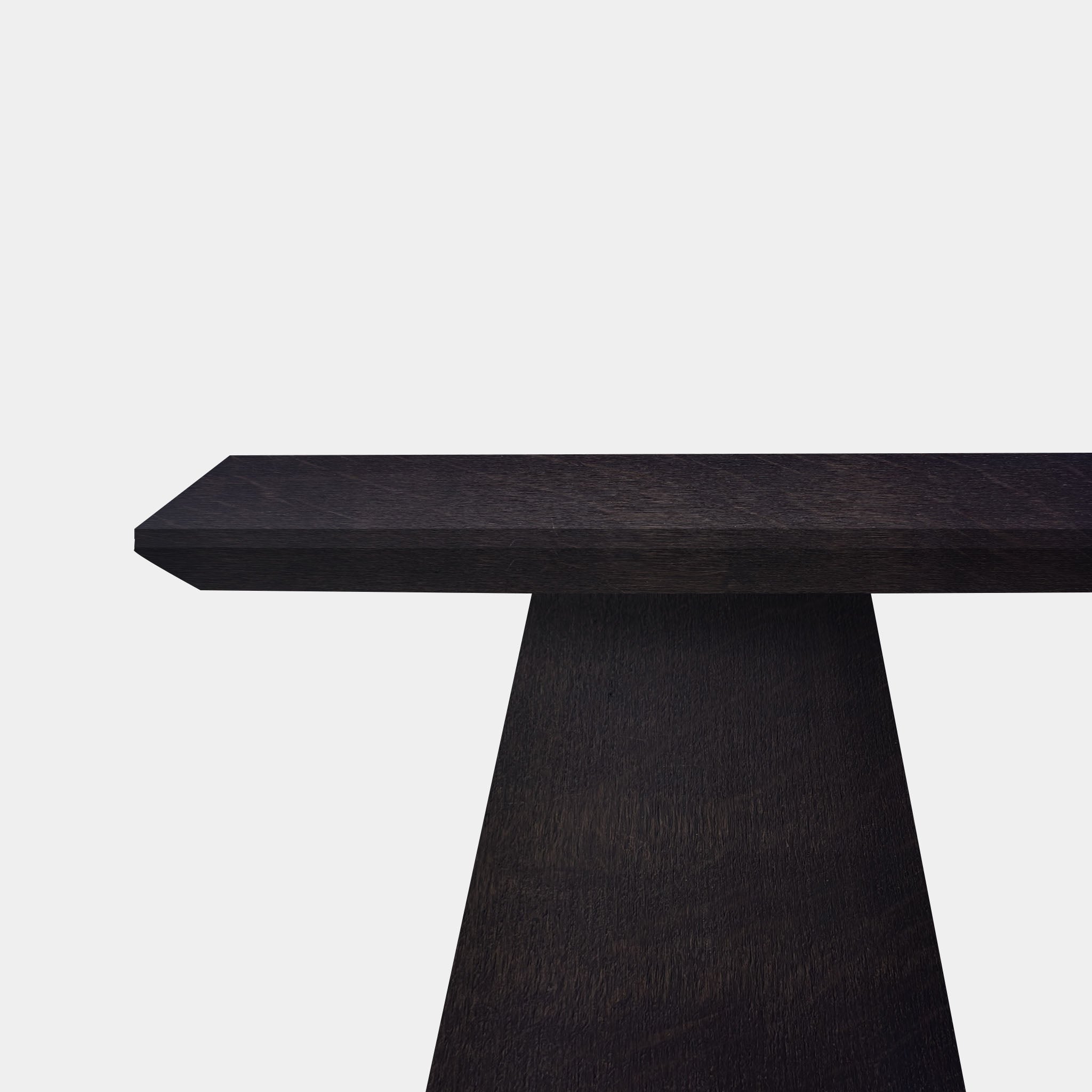 Table Rectangular Oak - Conical Leg - Night Glow