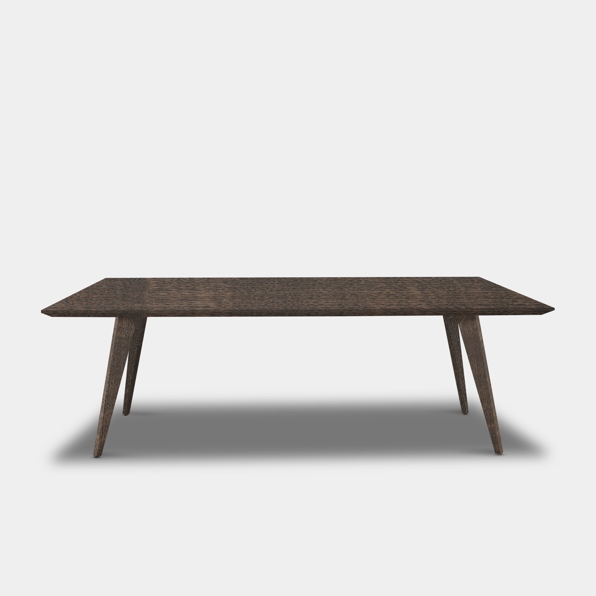 Table Rectangular Oak Wood - Wood Base - Sand
