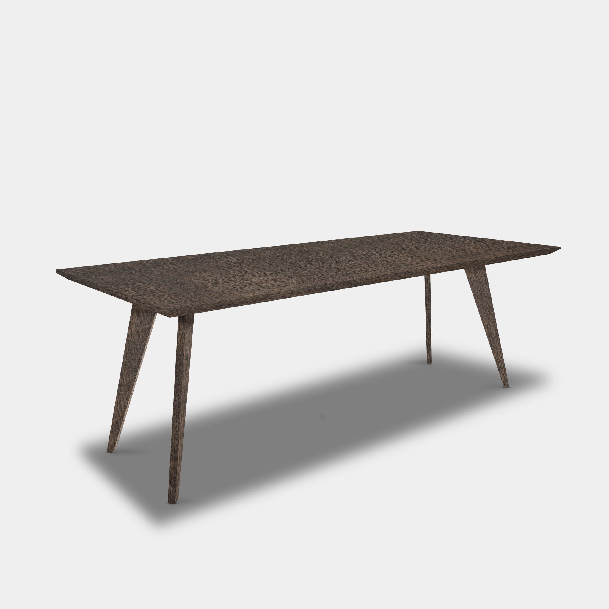 Table Rectangular Oak Wood - Wood Base - Sand