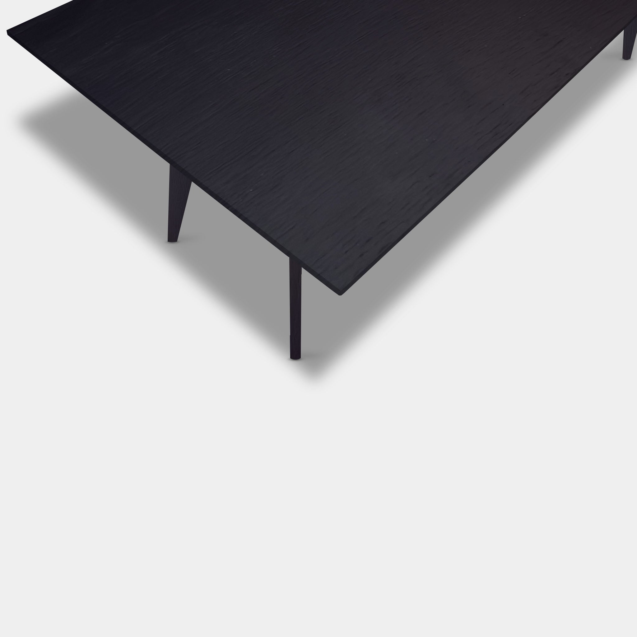 Table Rectangular Oak Wood - Wood Base - Dark Oak