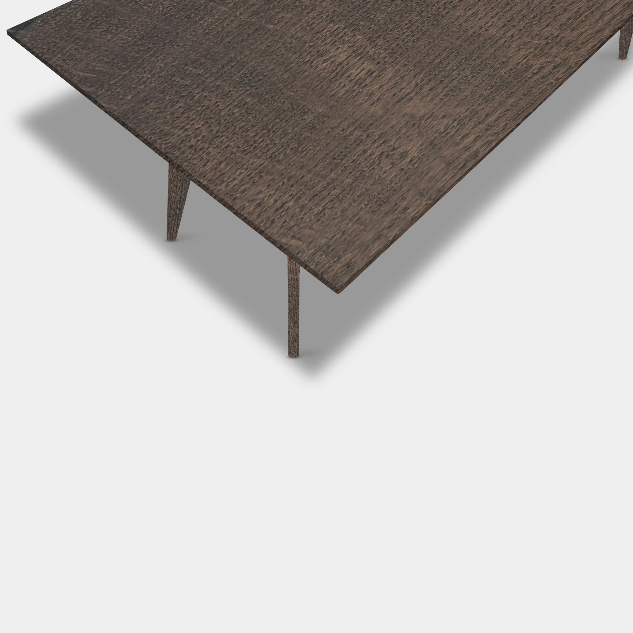 Table Rectangular Oak Wood - Wood Base - Sand