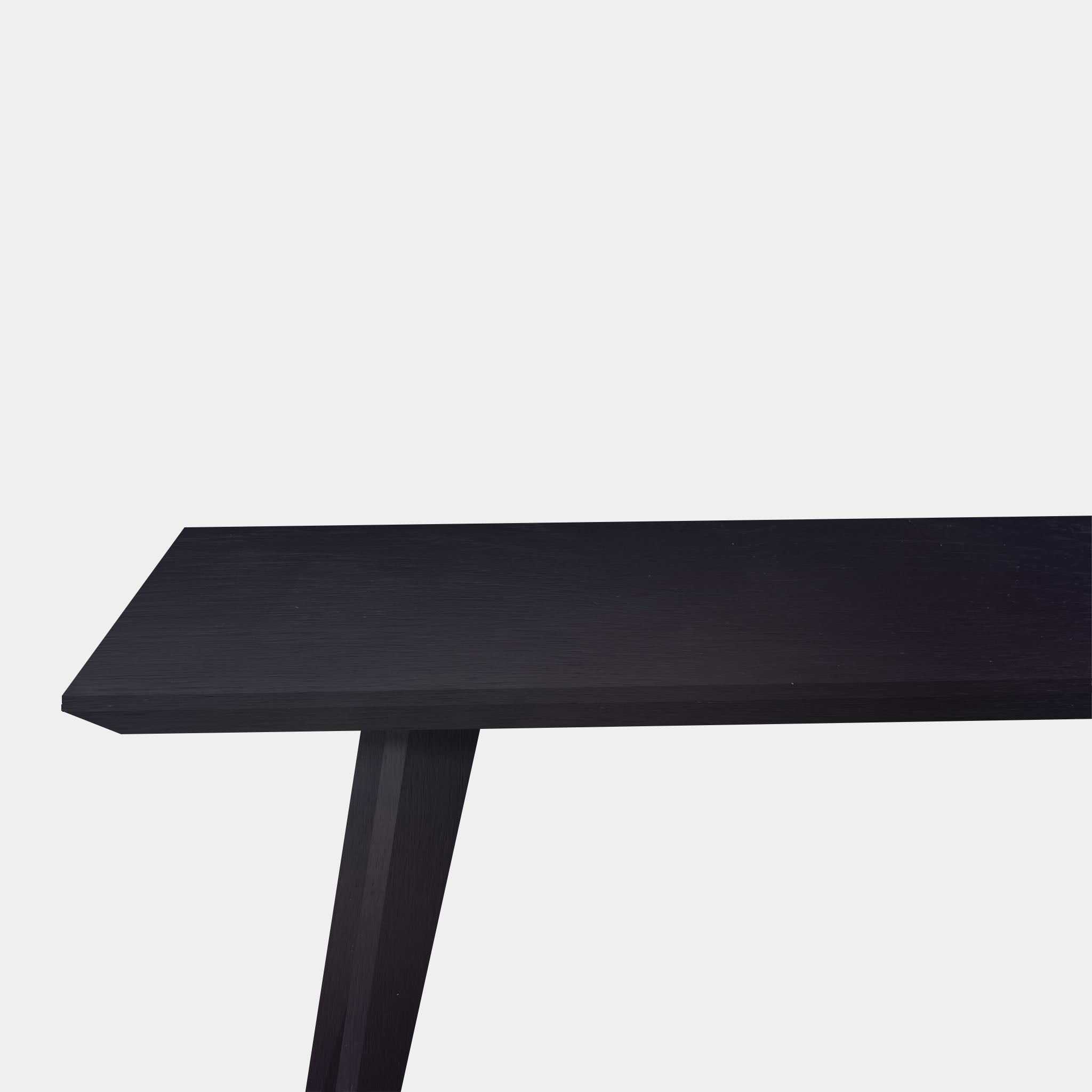 Table Rectangular Oak Wood - Wood Base - Dark Oak