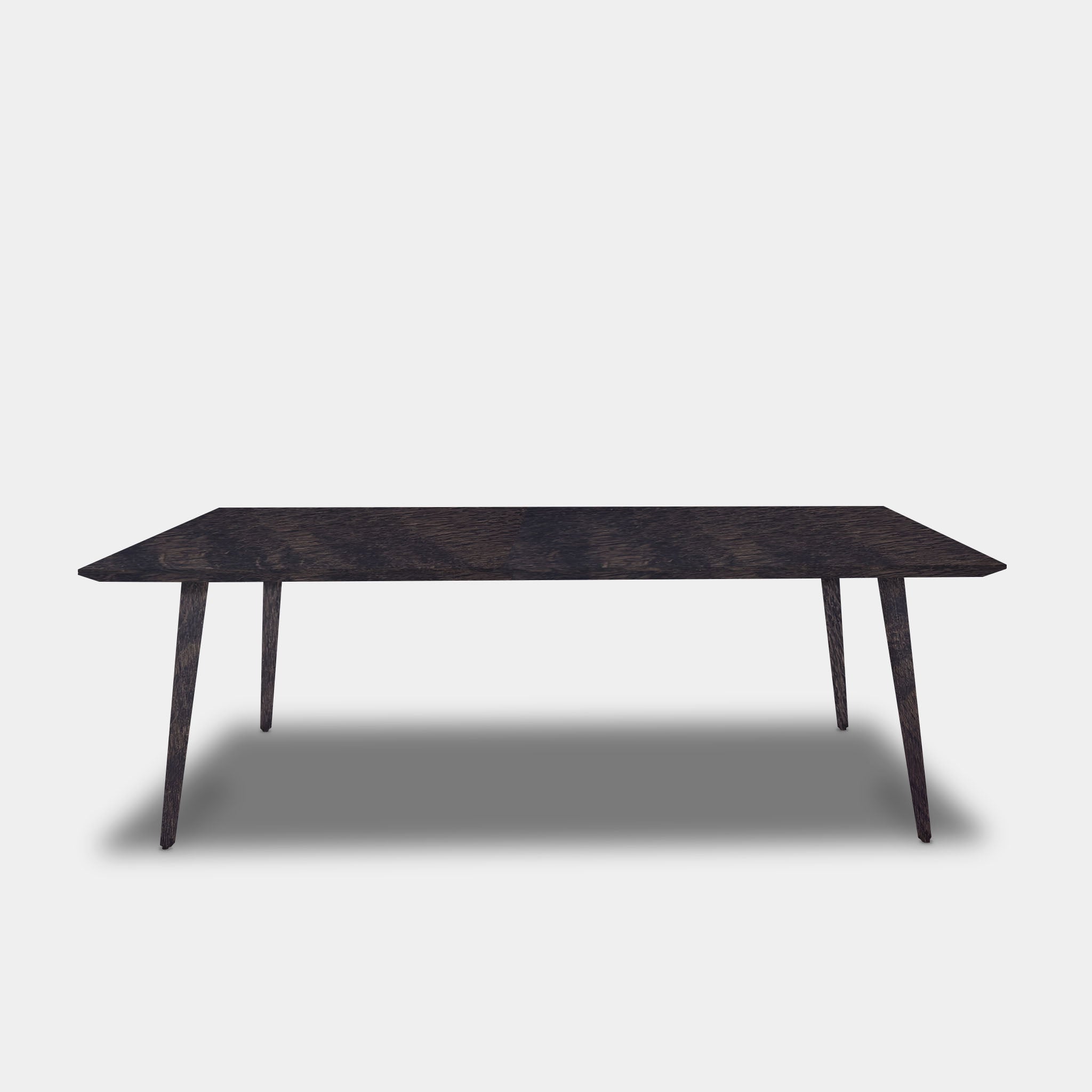 Tafel Rechthoekig Eikenhout - Konisch - Dark Grey