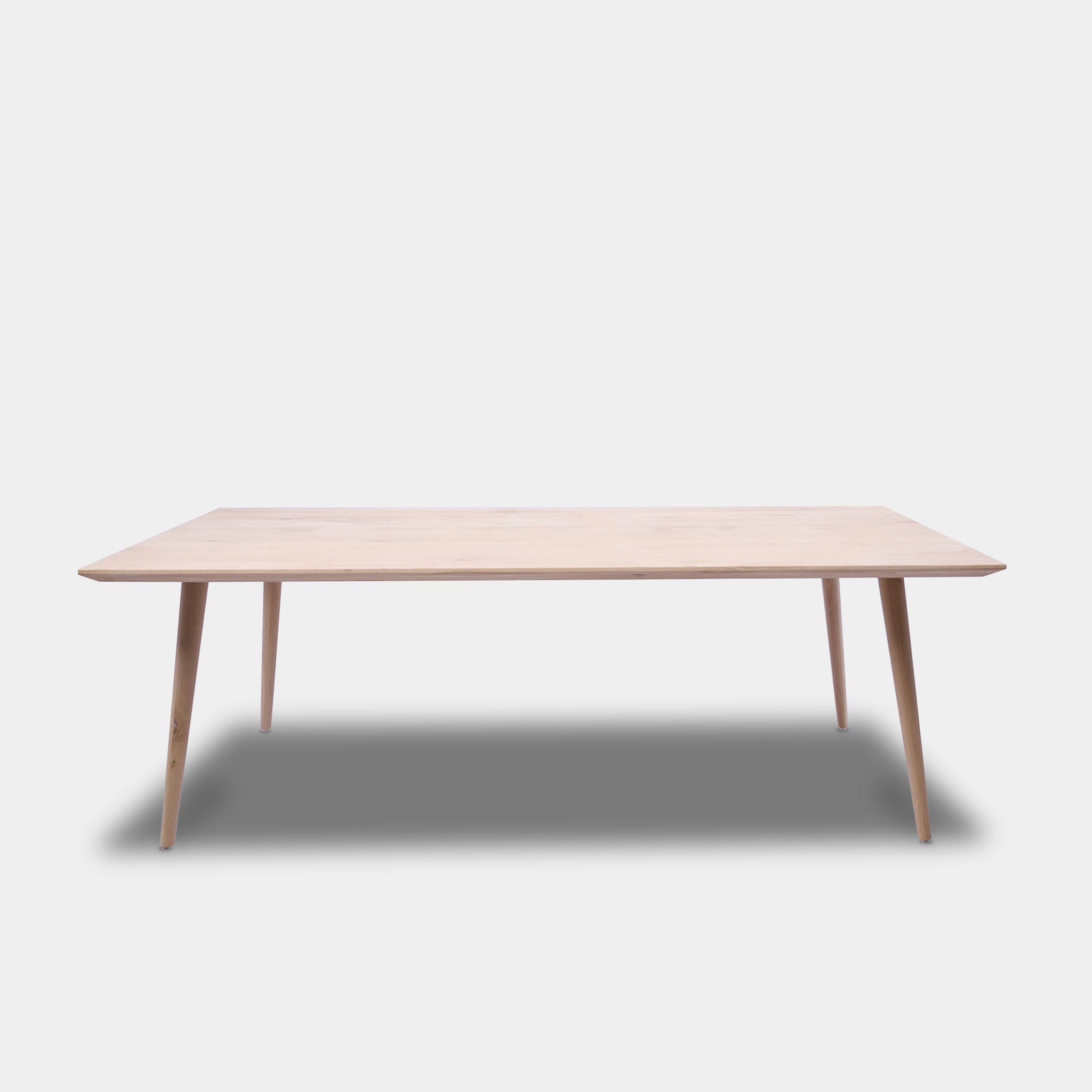 Table Rectangular Oak Wood - Conical - Untreated