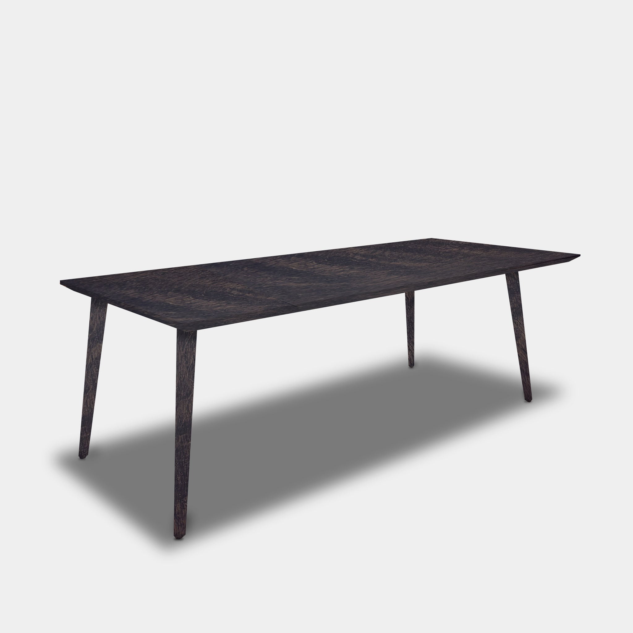 Tafel Rechthoekig Eikenhout - Konisch - Dark Grey