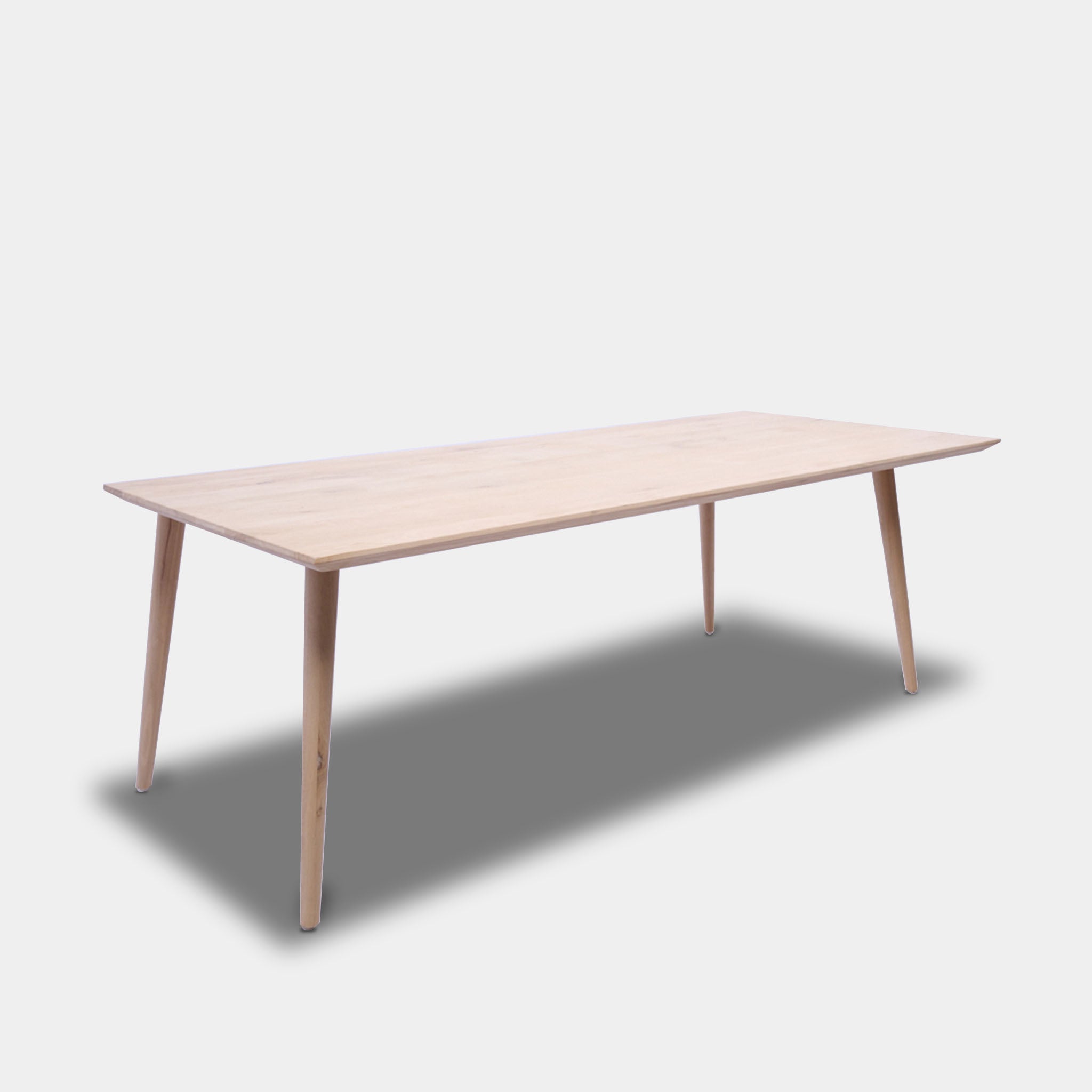 Table Rectangular Oak Wood - Conical - Untreated