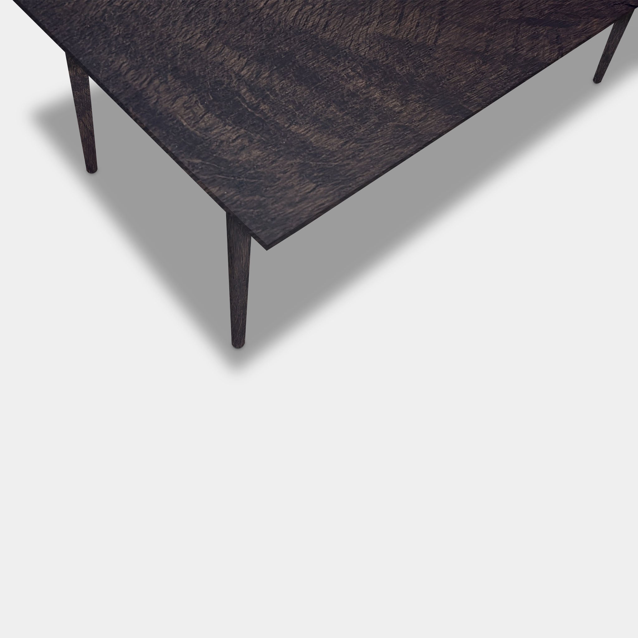 Tafel Rechthoekig Eikenhout - Konisch - Dark Grey