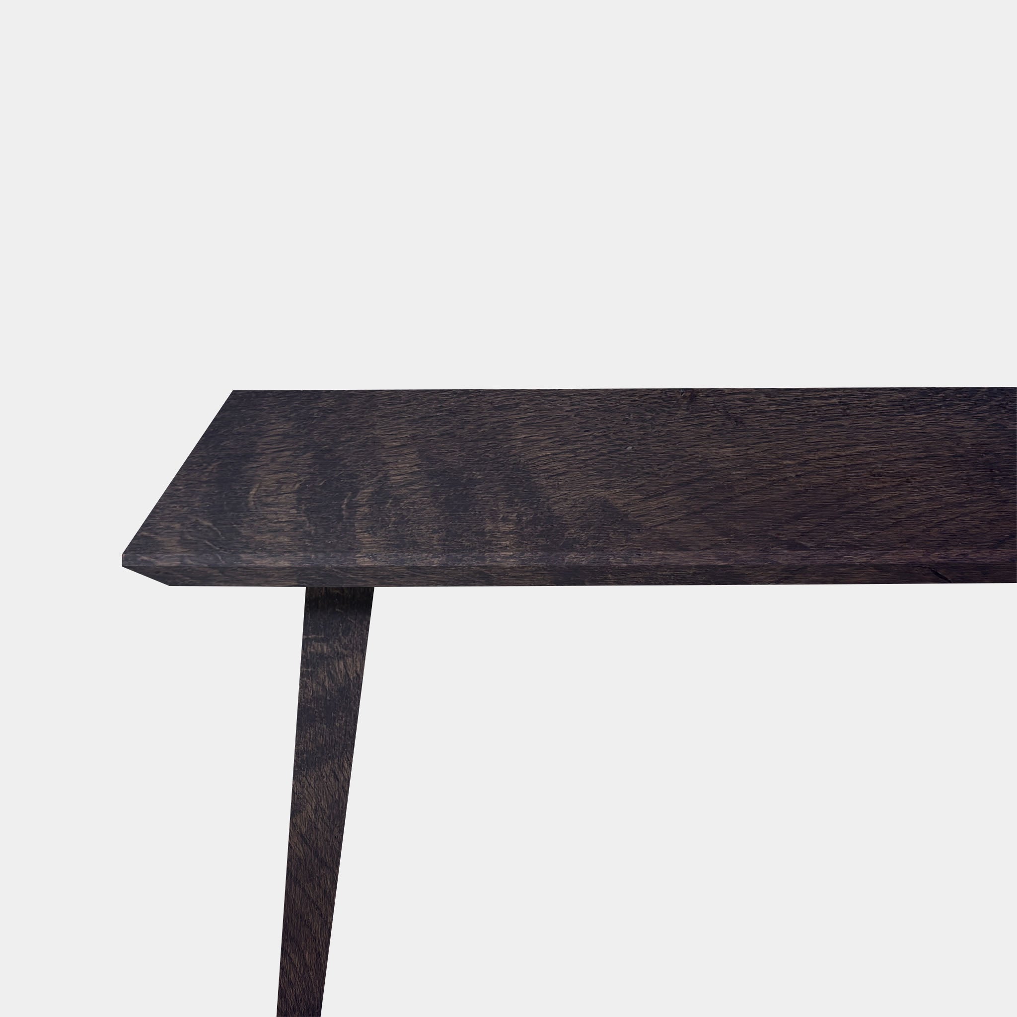 Tafel Rechthoekig Eikenhout - Konisch - Dark Grey