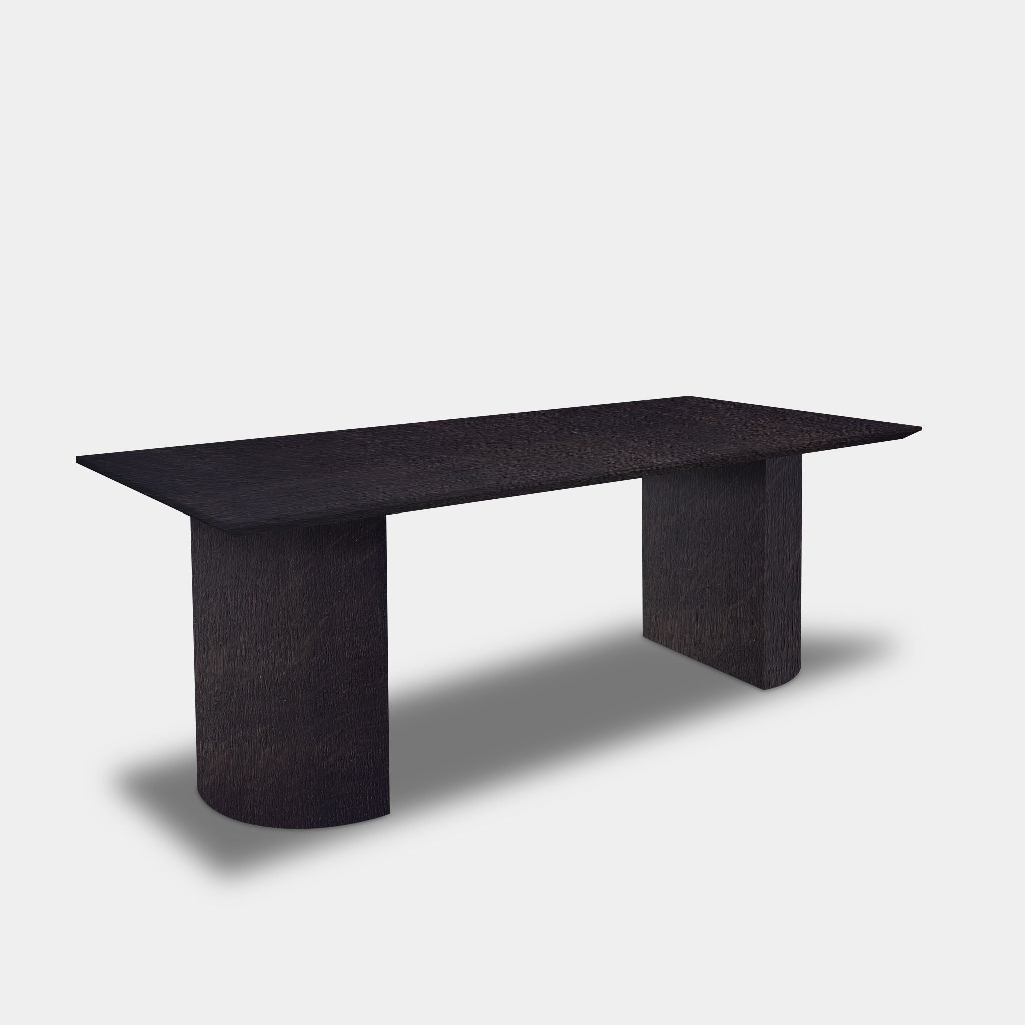 Table Rectangular Oak - Half Round - Night Glow