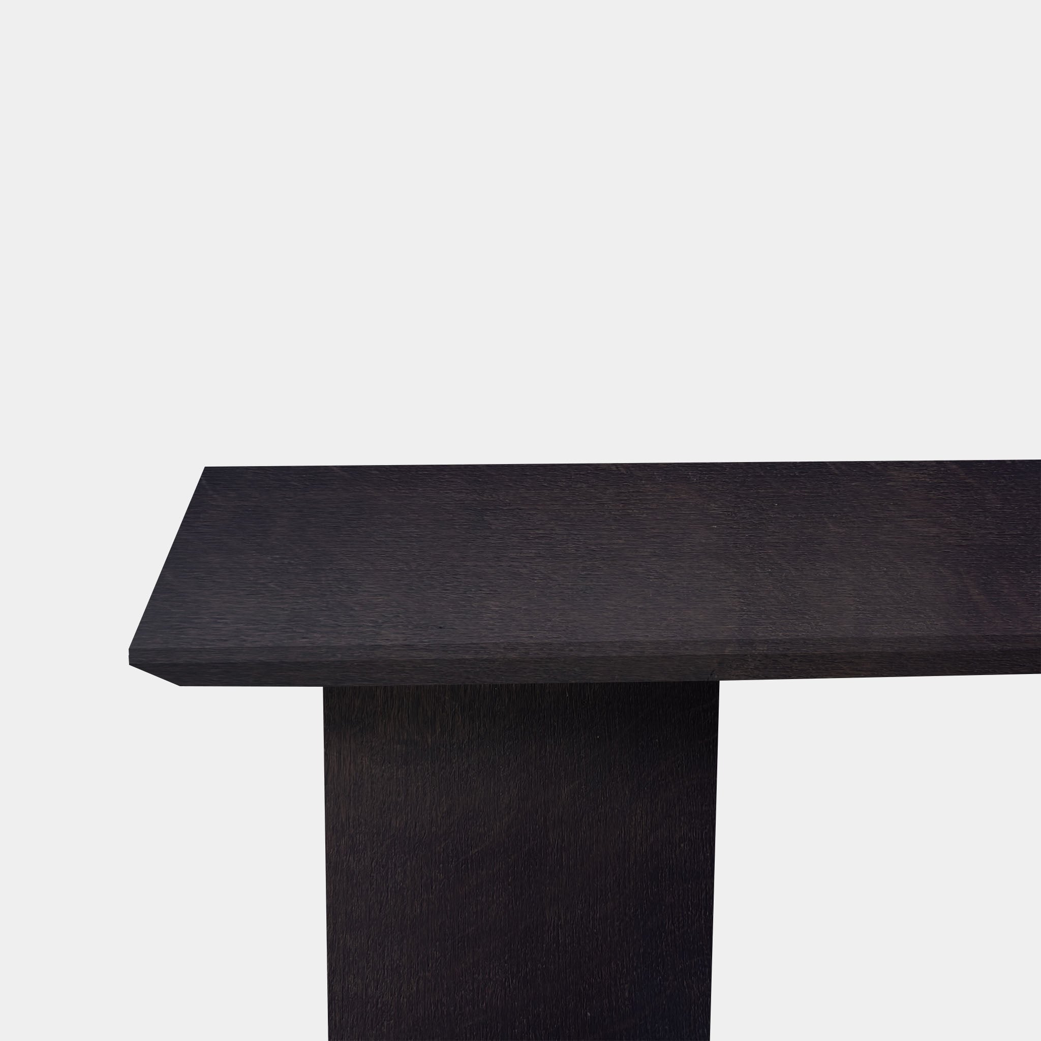Table Rectangular Oak - Half Round - Night Glow