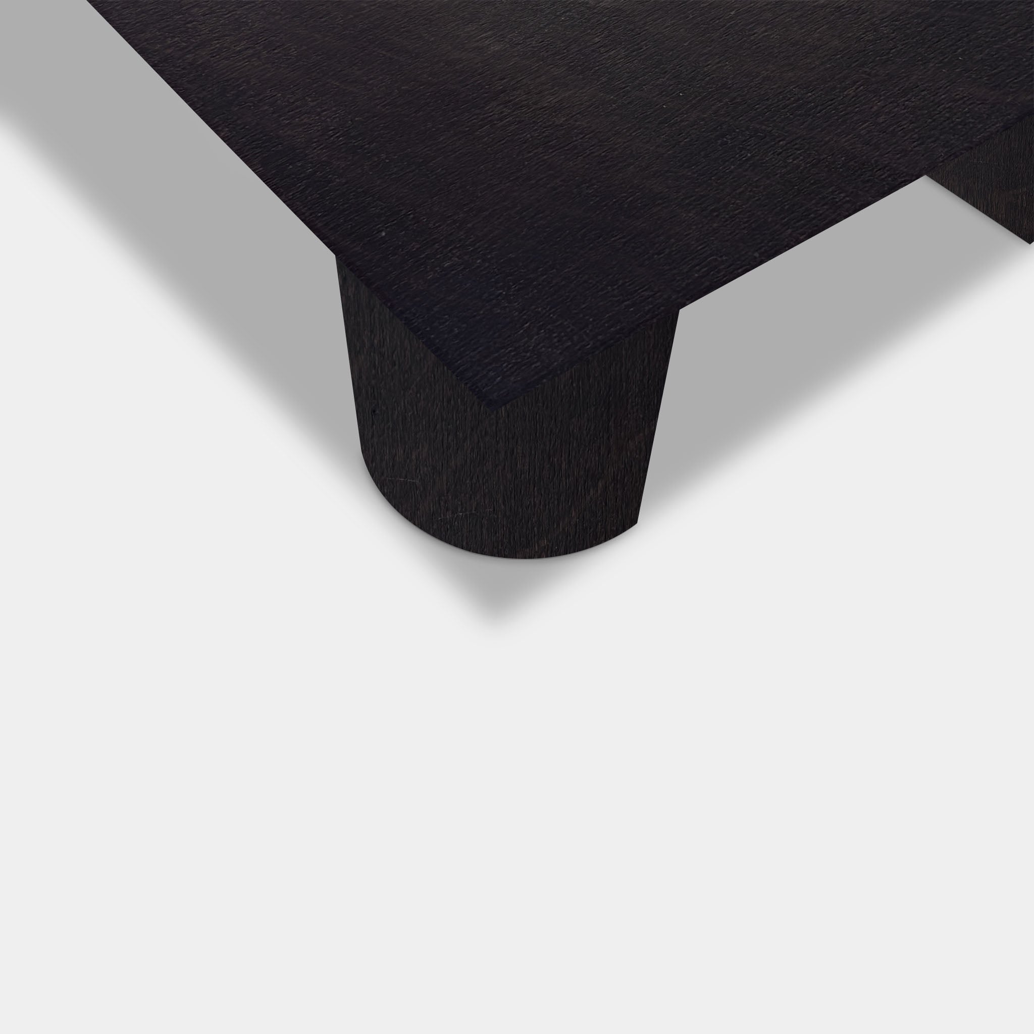 Table Rectangular Oak - Half Round - Night Glow