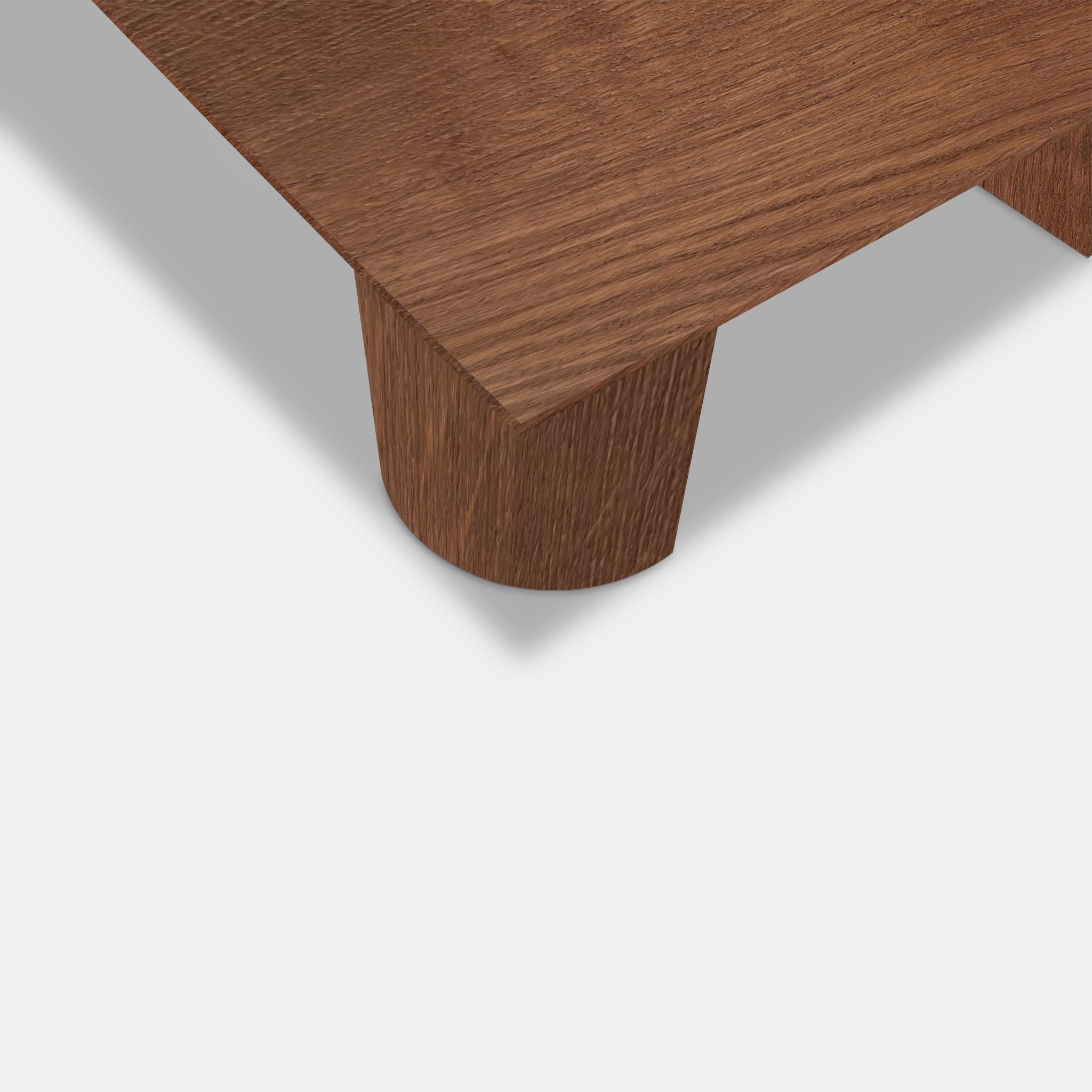 Table Rectangular Oak - Half Round - Tuscany 102