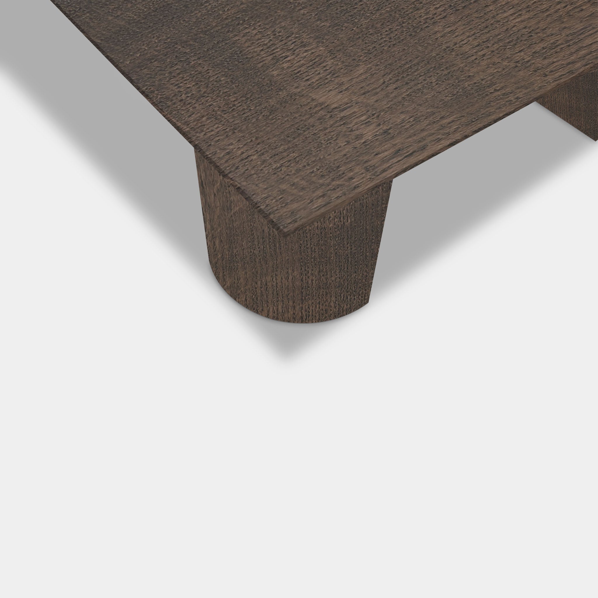 Tafel Rechthoekig Eikenhout - Half Rond - Zand