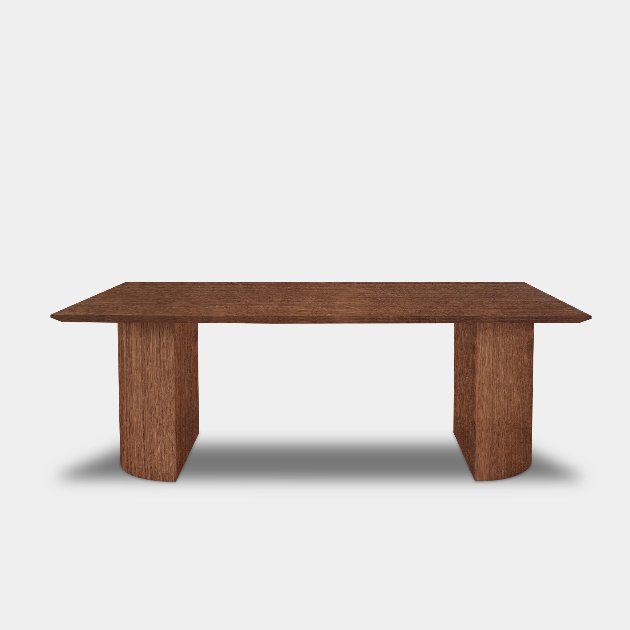 Table Rectangular Oak - Half Round - Tuscany 102