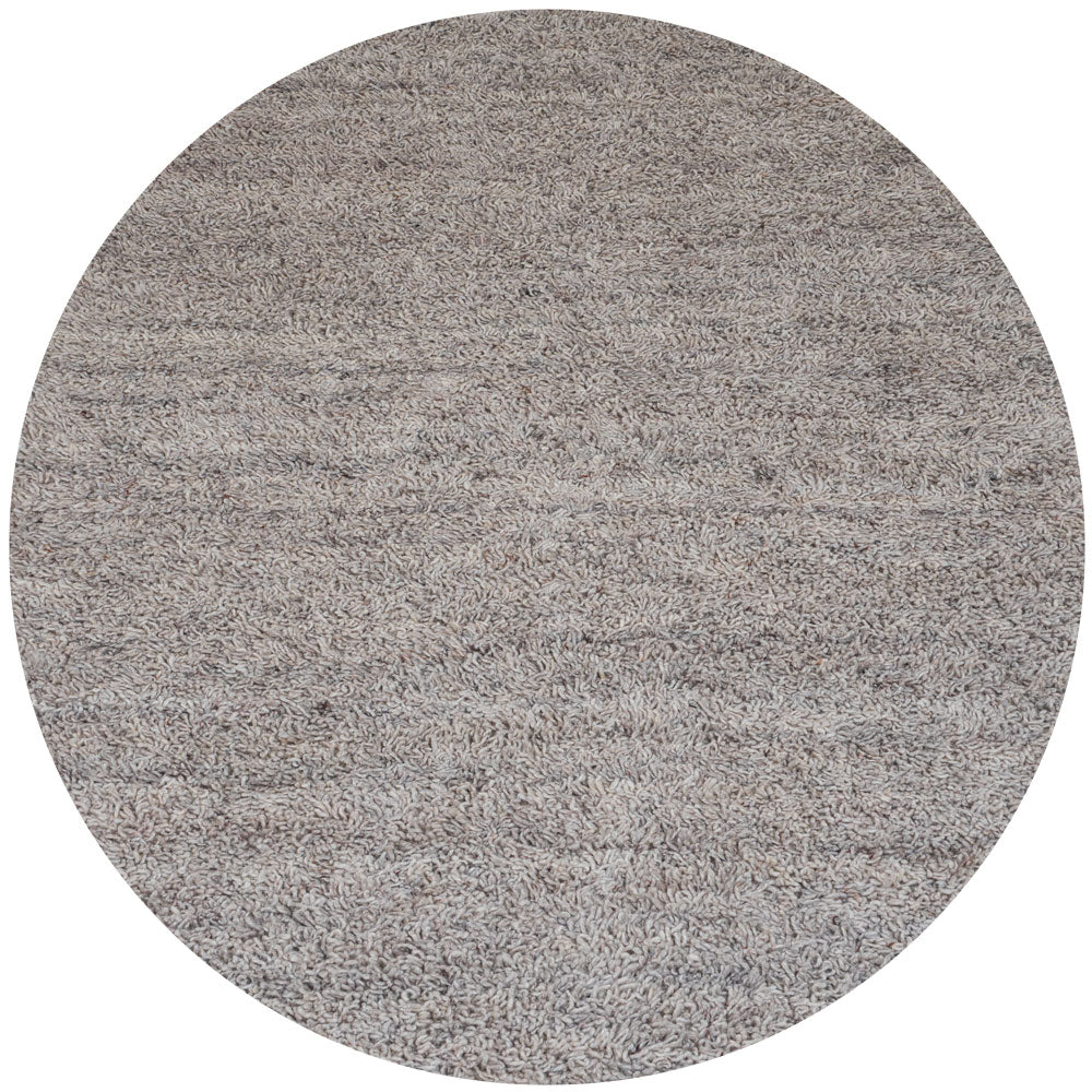Vloerkleed Berbero Peloso Light Grey 815 Rond - Grijs Rond