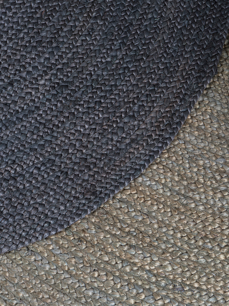 Vloerkleed Jute Army Green Rond - view 3