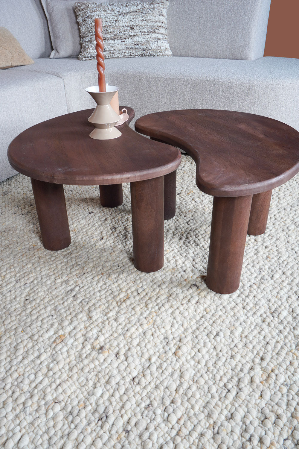 Vloerkleed Steve Beige Rond - view 4