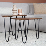 Vloerkleed Steve Licht Grijs Rond - view 3