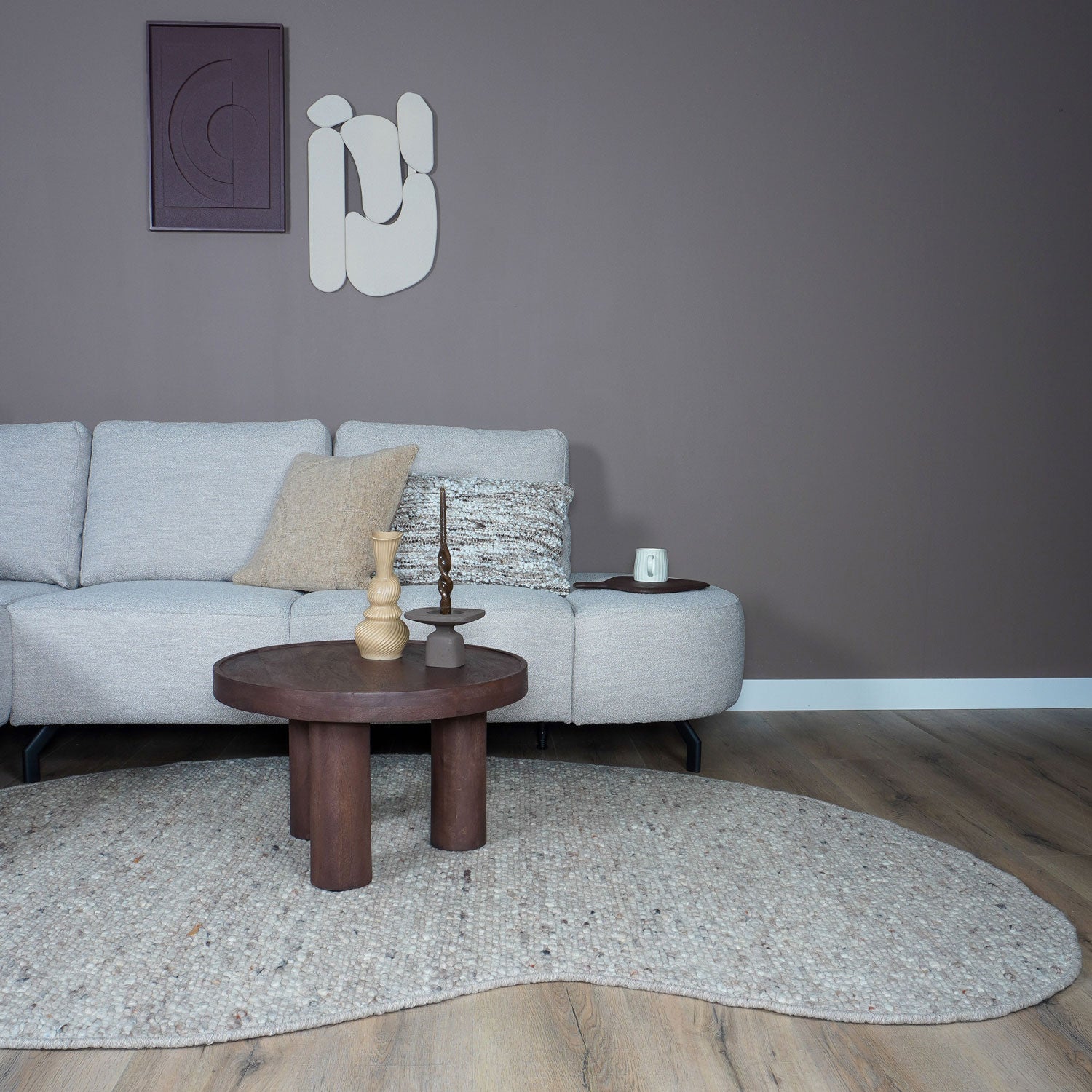 Vloerkleed Stone Donker Beige 417 - Organisch - view 3
