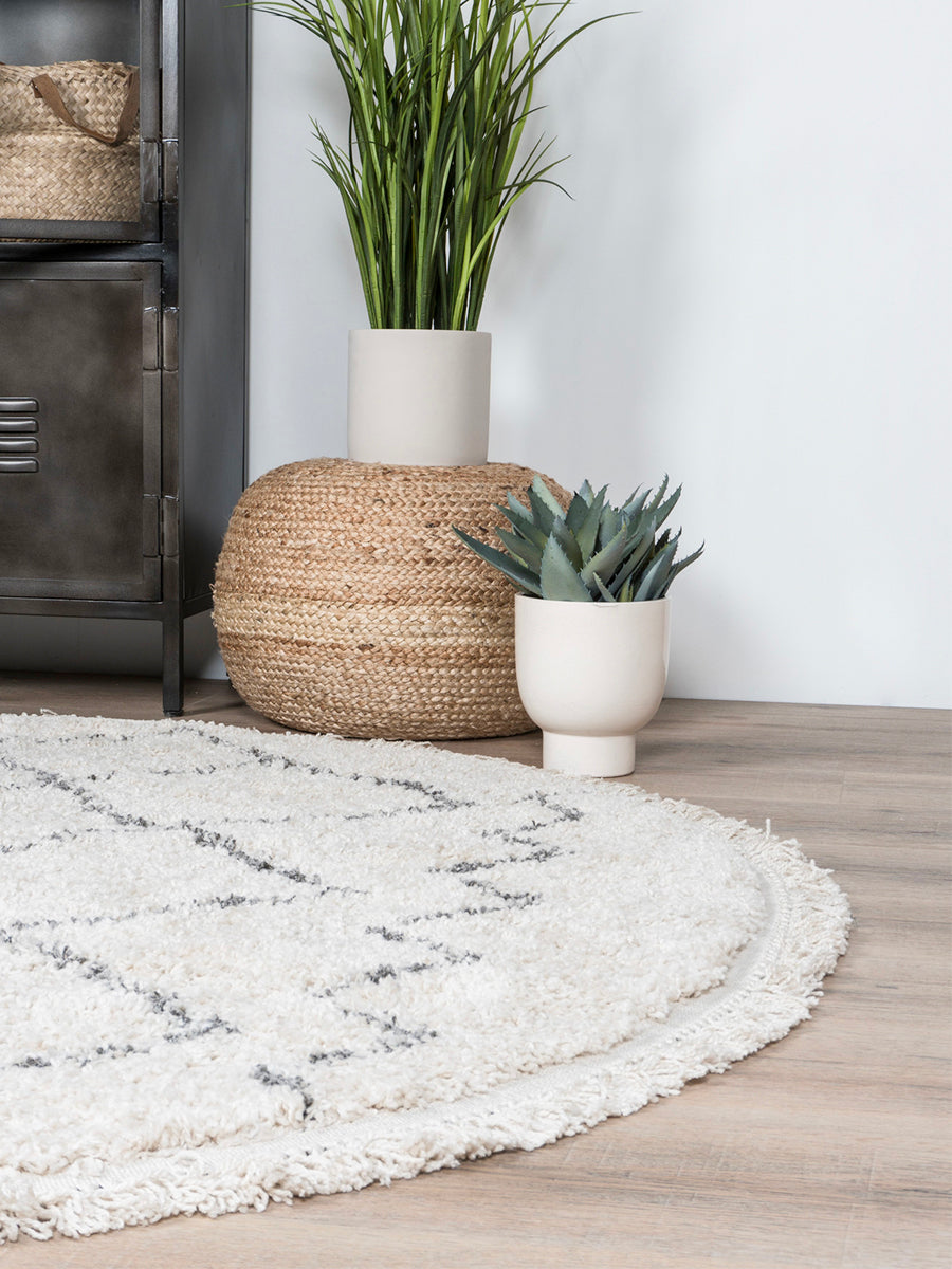 Vloerkleed Marrakesh Cream Rond - view 3