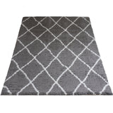 Vloerkleed Jeffie Grey - Grijs Rechthoekig