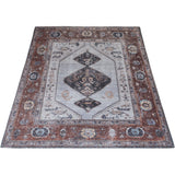 Vloerkleed Karaca Antraciet/Brown 09 - Bruin Rechthoekig