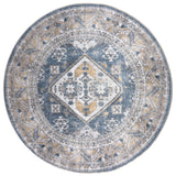 Vloerkleed Laria Blue 4 Rond - Blauw Rond