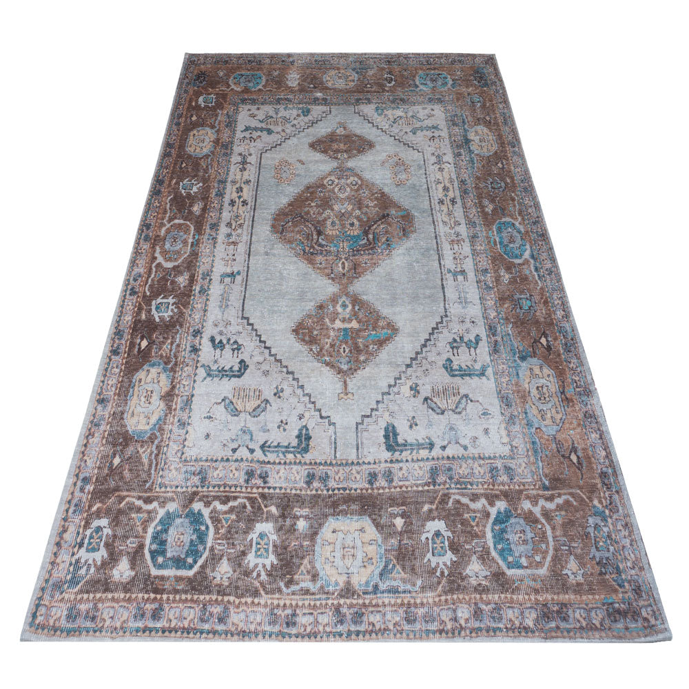 Vloerkleed Karaca Blue/Brown 06 - view 8