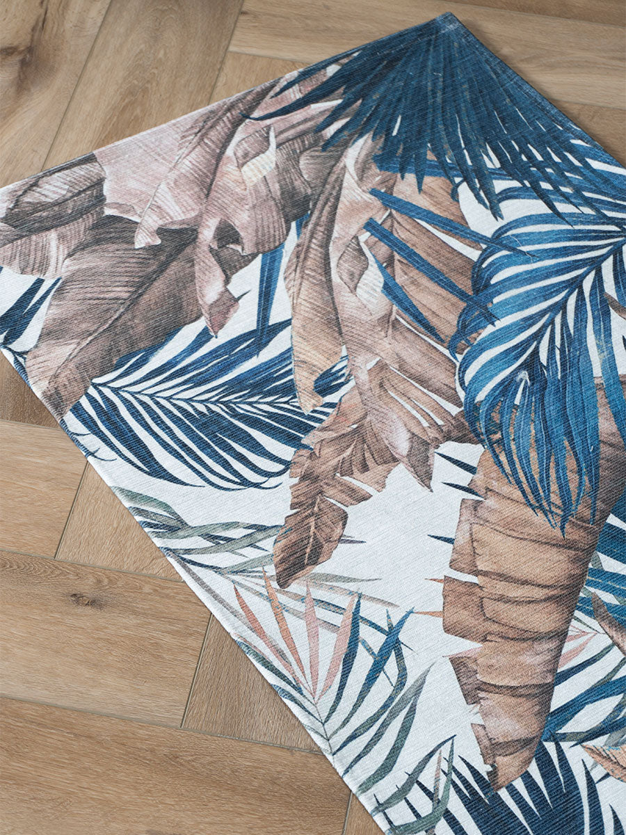 Vloerkleed Palm Blue - view 3