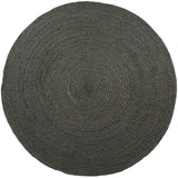 Vloerkleed Jute Army Green Rond - Groen Rond