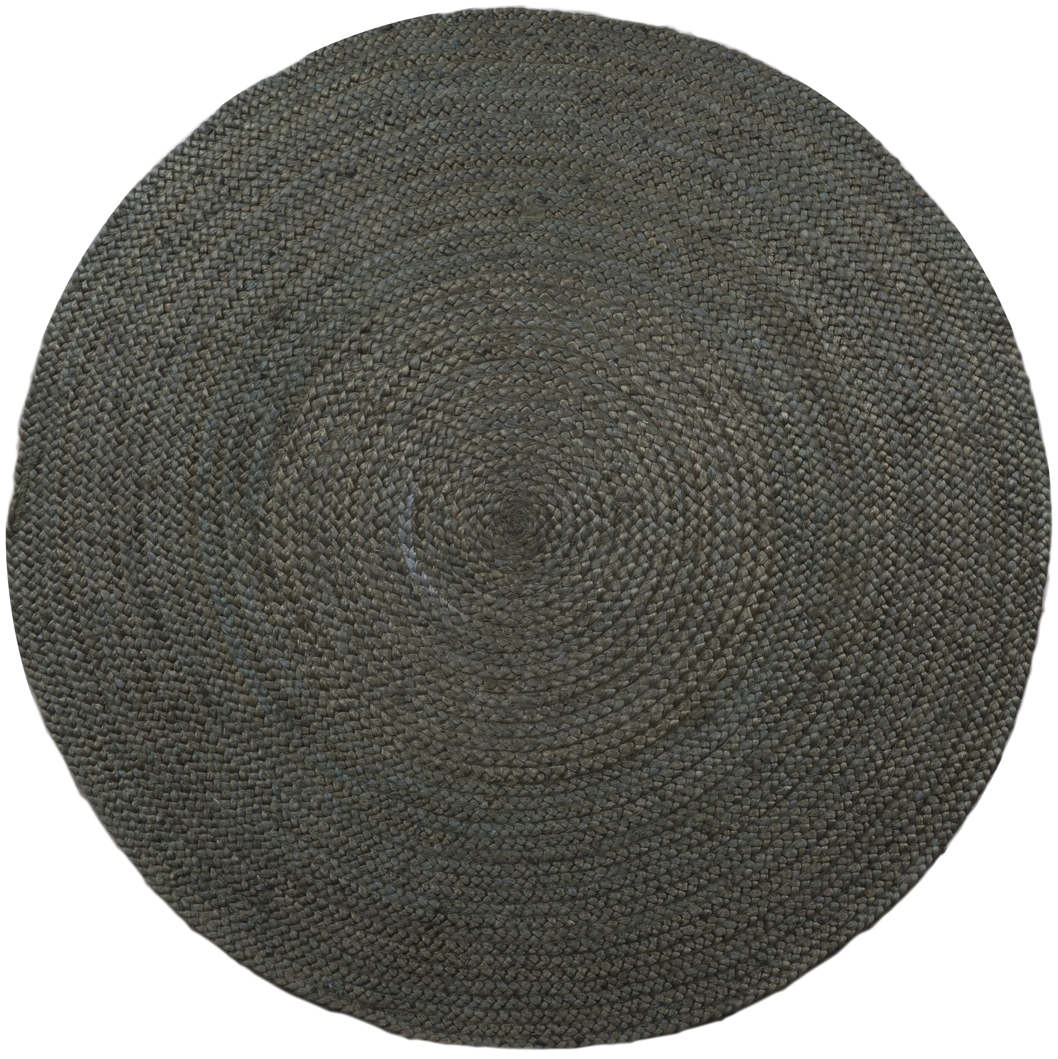 Vloerkleed Jute Army Green Rond - Groen Rond