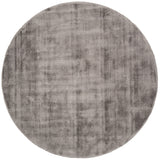 Karpet Viscose Dark Grey Rond - Grijs Rond